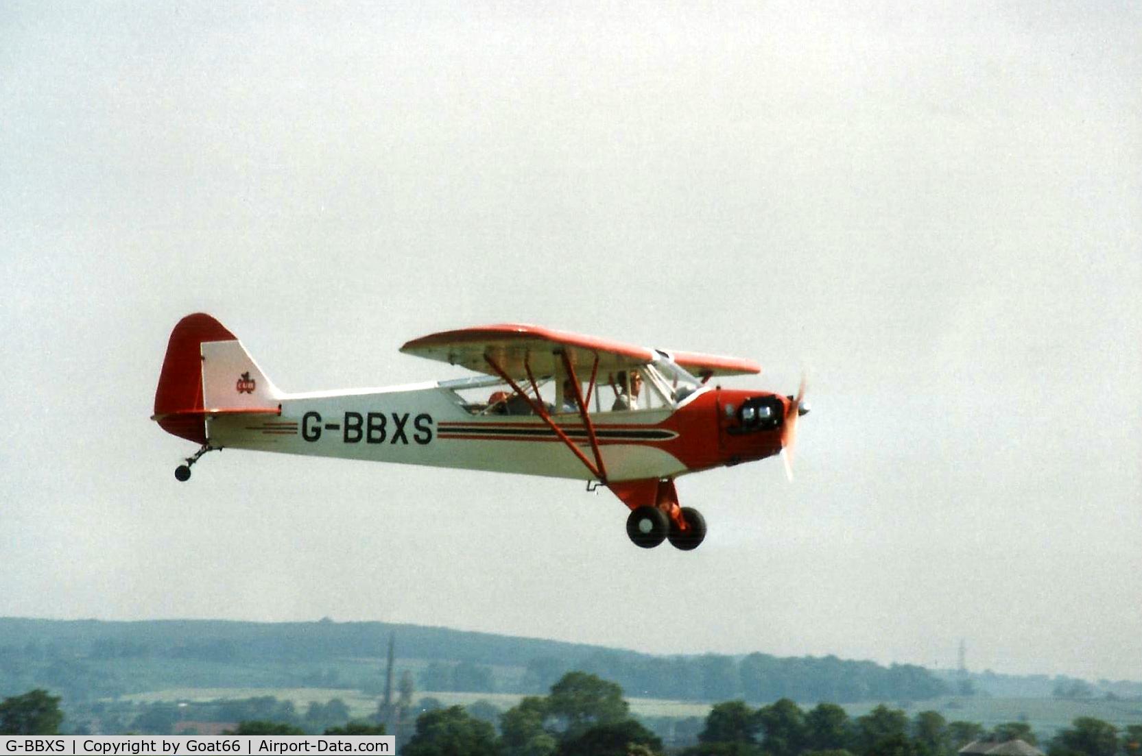 G-BBXS, 1943 Piper J3C-65 Cub Cub C/N 9865, Visiting Burnasto 1988