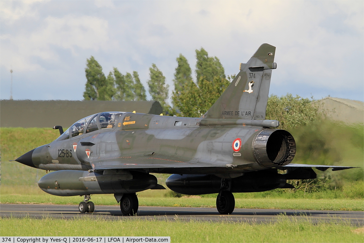 374, Dassault Mirage 2000N C/N not found 374, Dassault Mirage 2000N, Taxiing to holding point rwy 24, Avord Air Base 702 (LFOA) Open day 2016