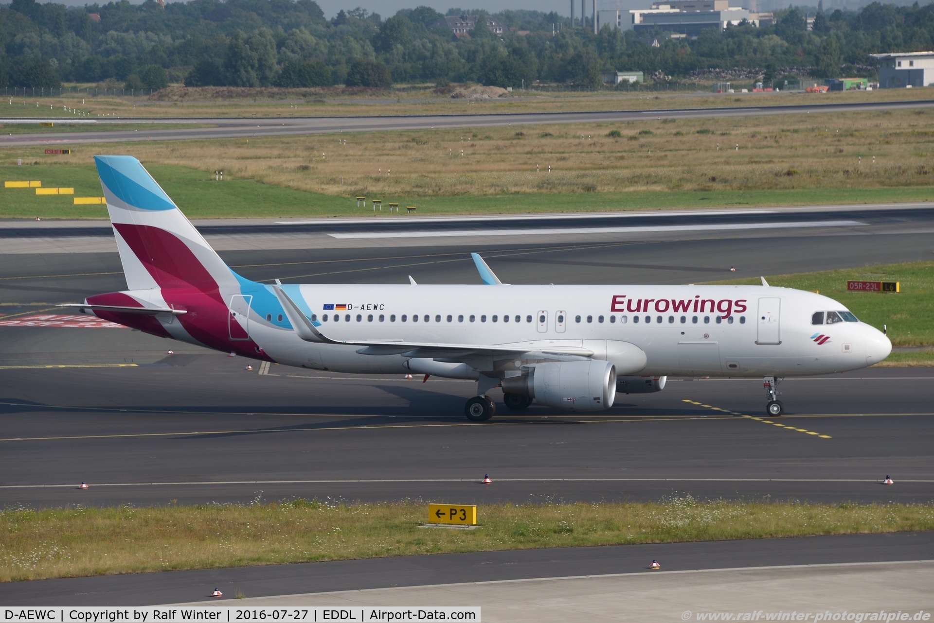 D-AEWC, 2016 Airbus A320-214 C/N 7012, Airbus A320-214(W) - EW EWG Eurowings - 7012 - D-AEWC - 27.07.2016 - DUS