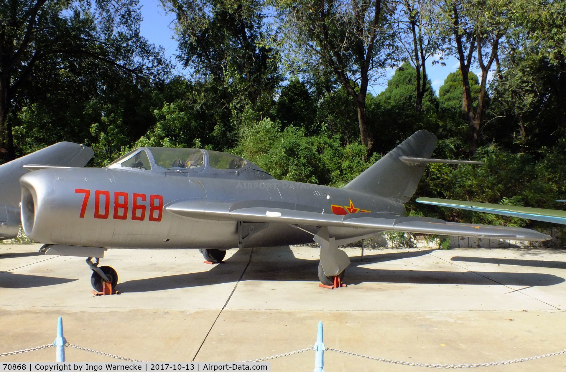 70868, Shenyang J-5 C/N Not found 70868, Shenyang JJ-5 (chinese two-seater version of the MiG-17) at the China Aviation Museum Datangshan