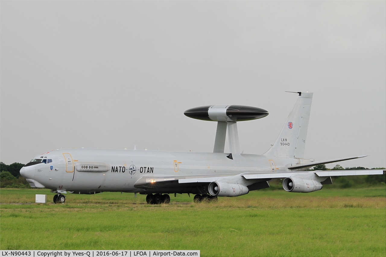 LX-N90443, 1981 Boeing E-3A Sentry C/N 22838, Boeing E-3A Sentry, Taxiing, Avord Air Base 702 (LFOA) Open day 2016