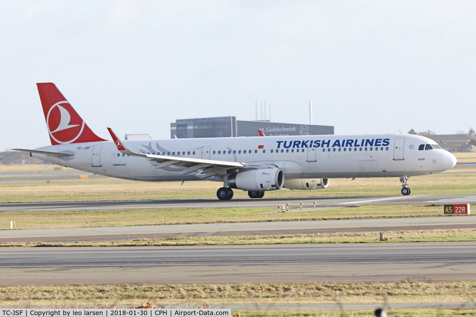 TC-JSF, 2013 Airbus A321-231 C/N 5465, Copenhagen 30.1.2018