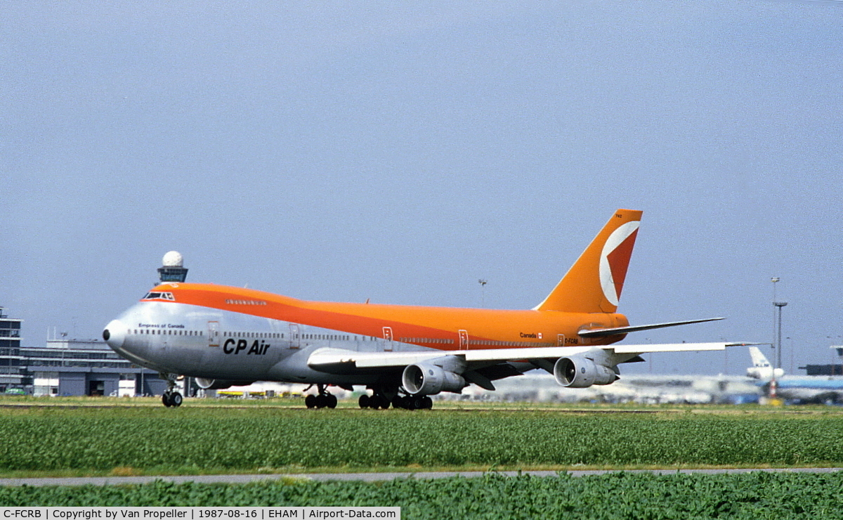 C-FCRB, 1973 Boeing 747-217B C/N 20802, CP Air Boeing 747-217B 