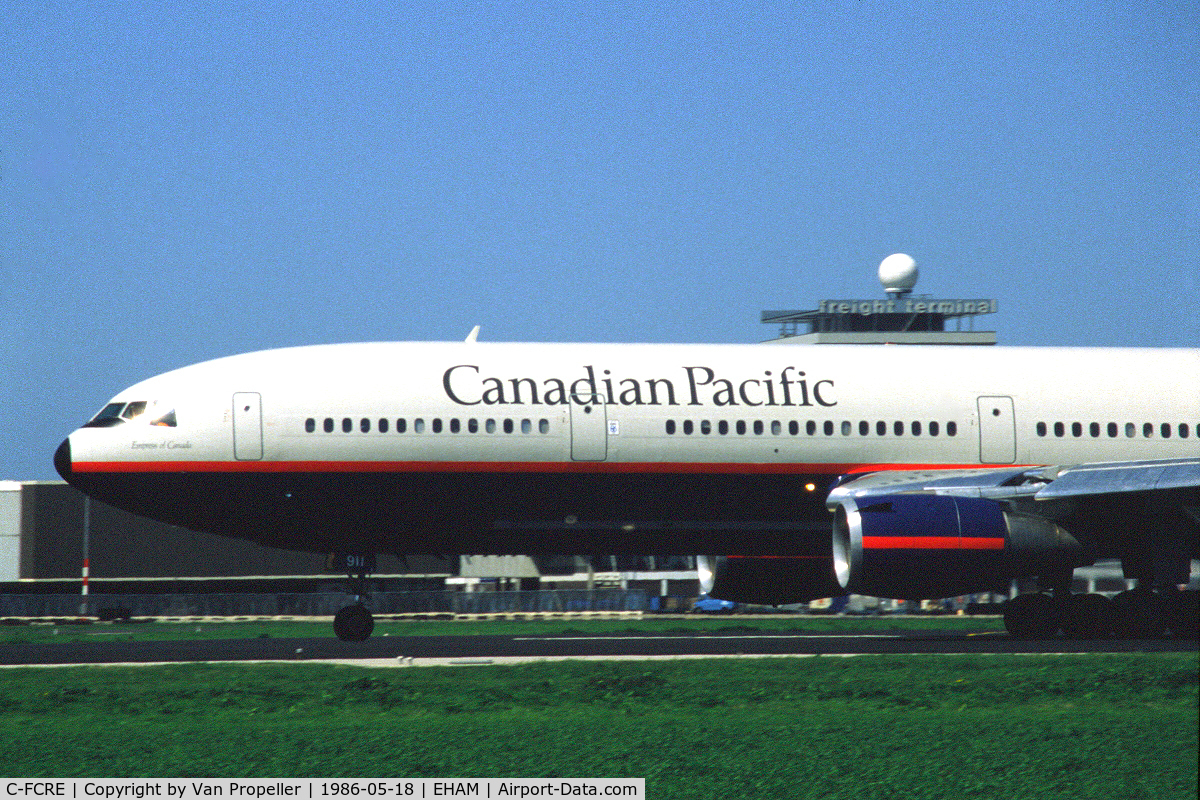 C-FCRE, 1975 McDonnell Douglas DC-10-30 C/N 47868, Canadian Pacific DC-10-30 