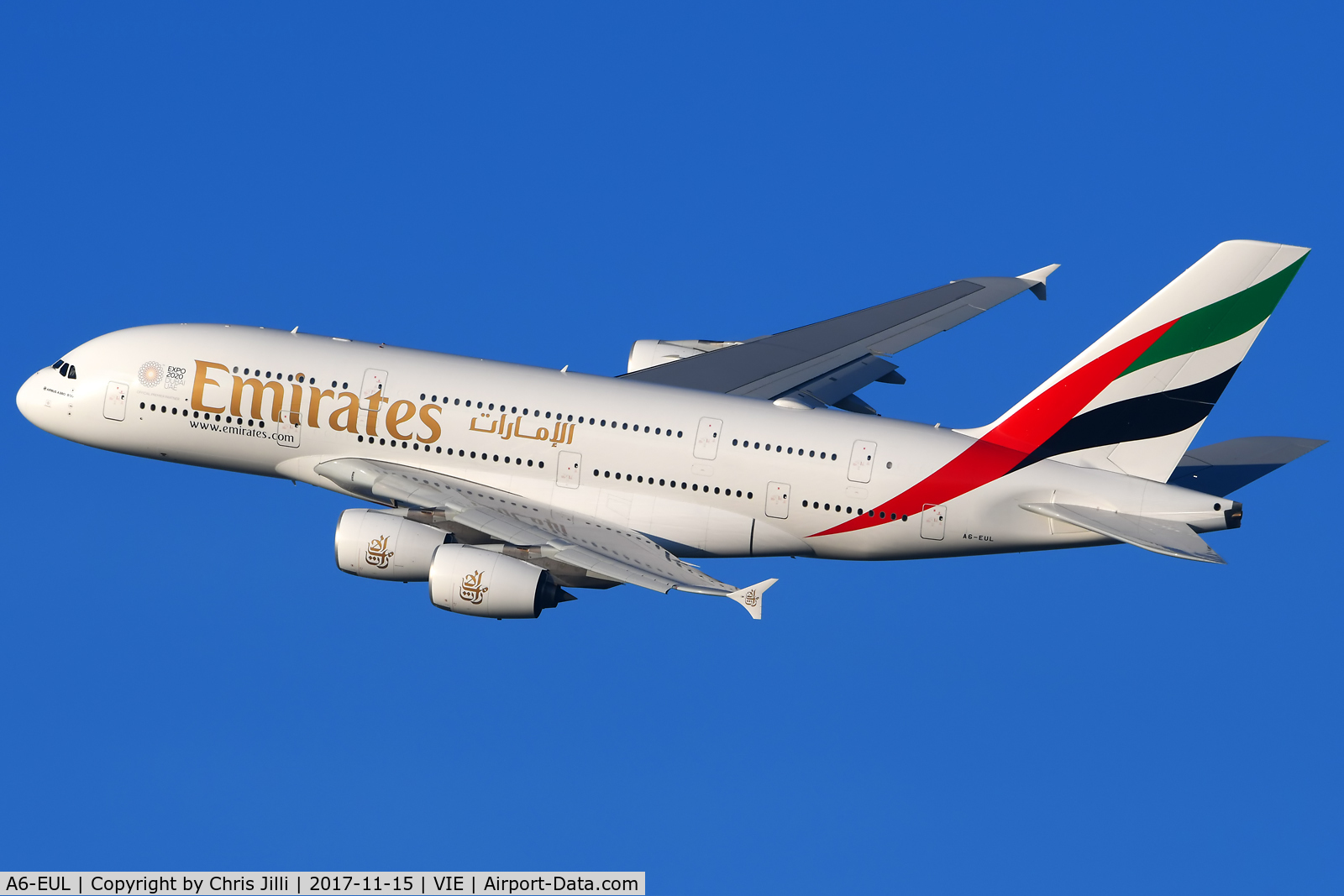 A6-EUL, 2016 Airbus A380-861 C/N 224, Emirates
