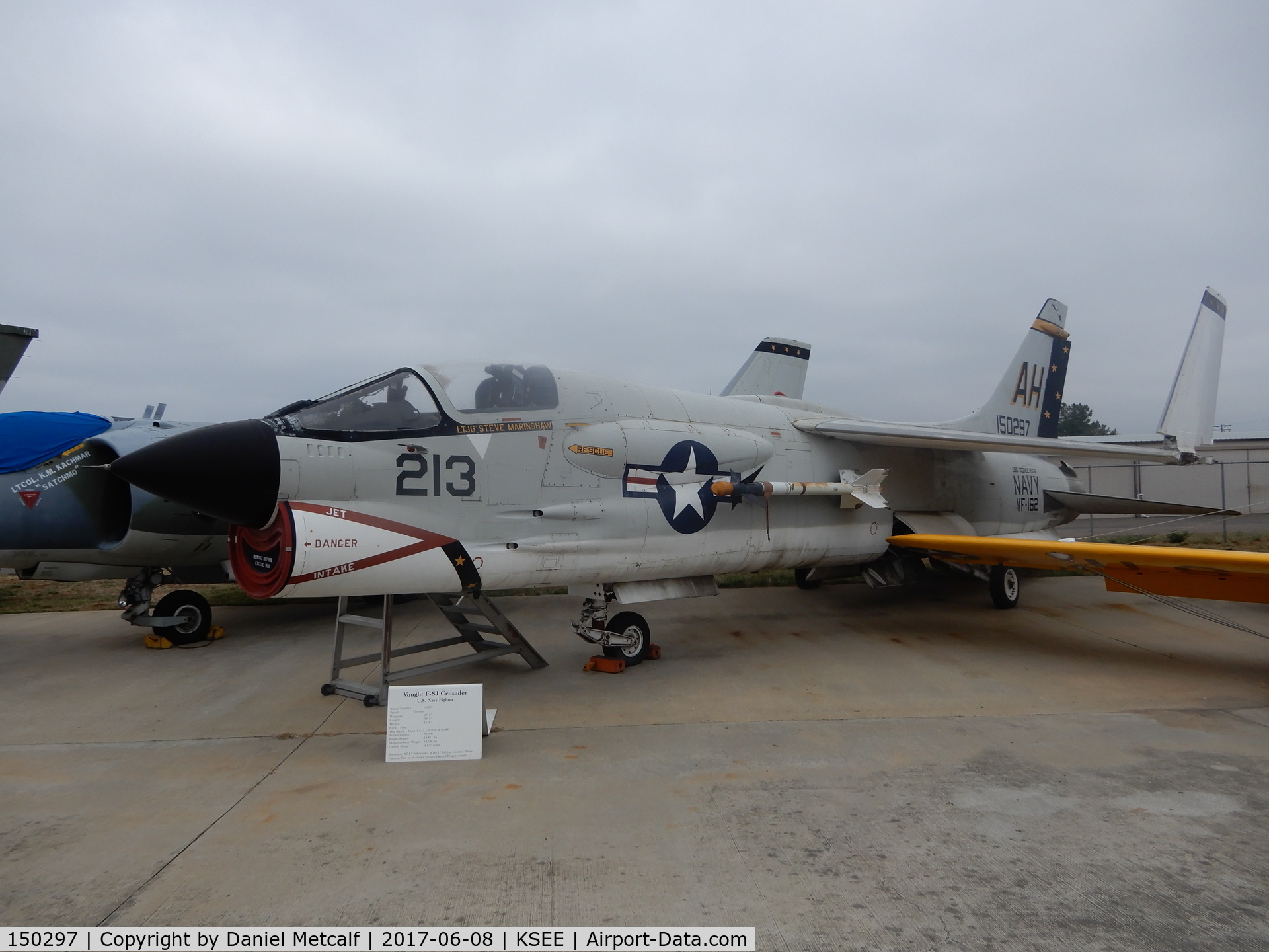 150297, Vought F-8J Crusader C/N Not found 150297, San Diego Air & Space Museum (Gillespie Filed Annex)
