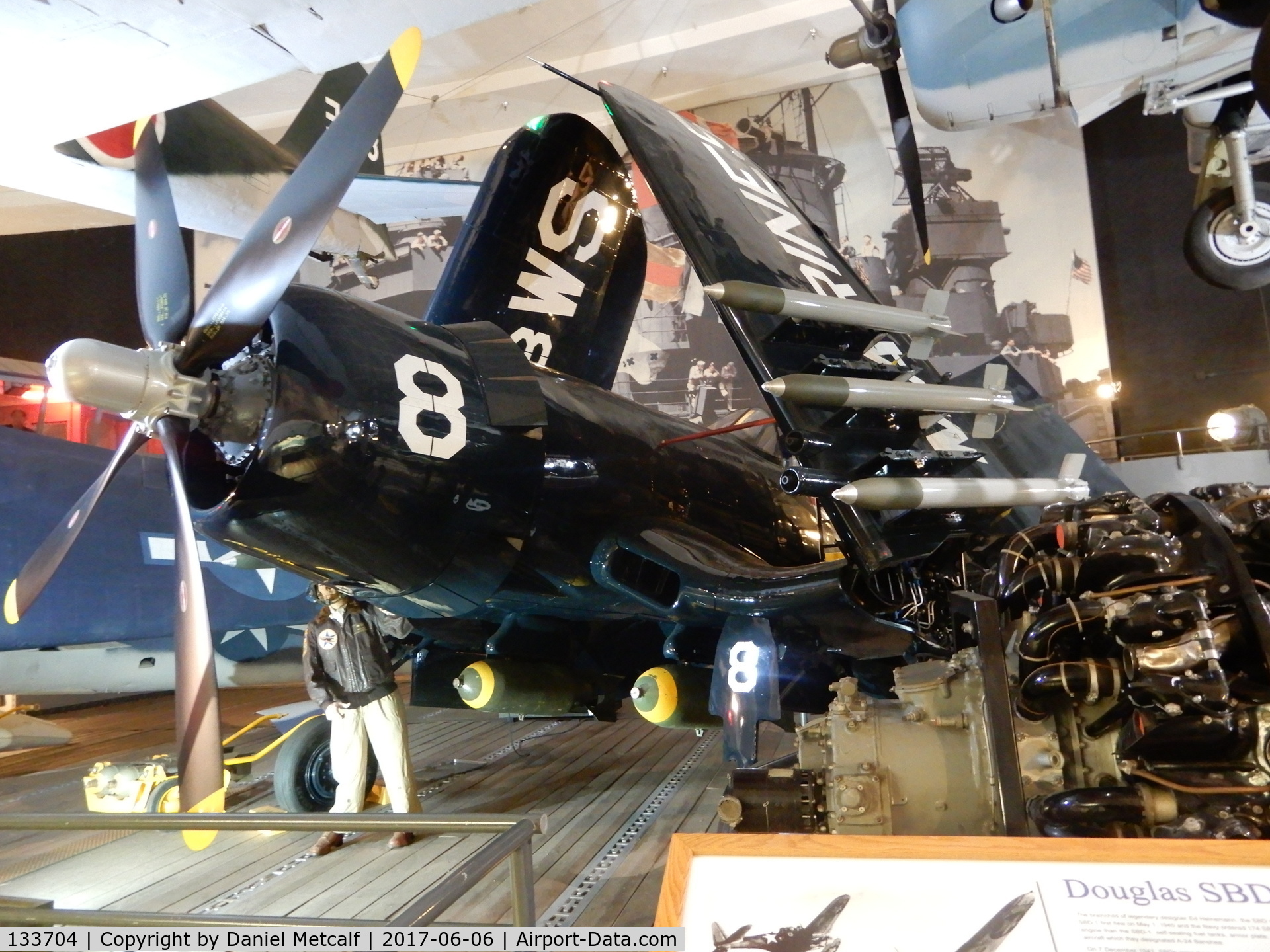 133704, 1953 Vought F4U-7 Corsair C/N Not found 133704, San Diego Air & Space Museum (Balboa Park, San Diego, California Location)