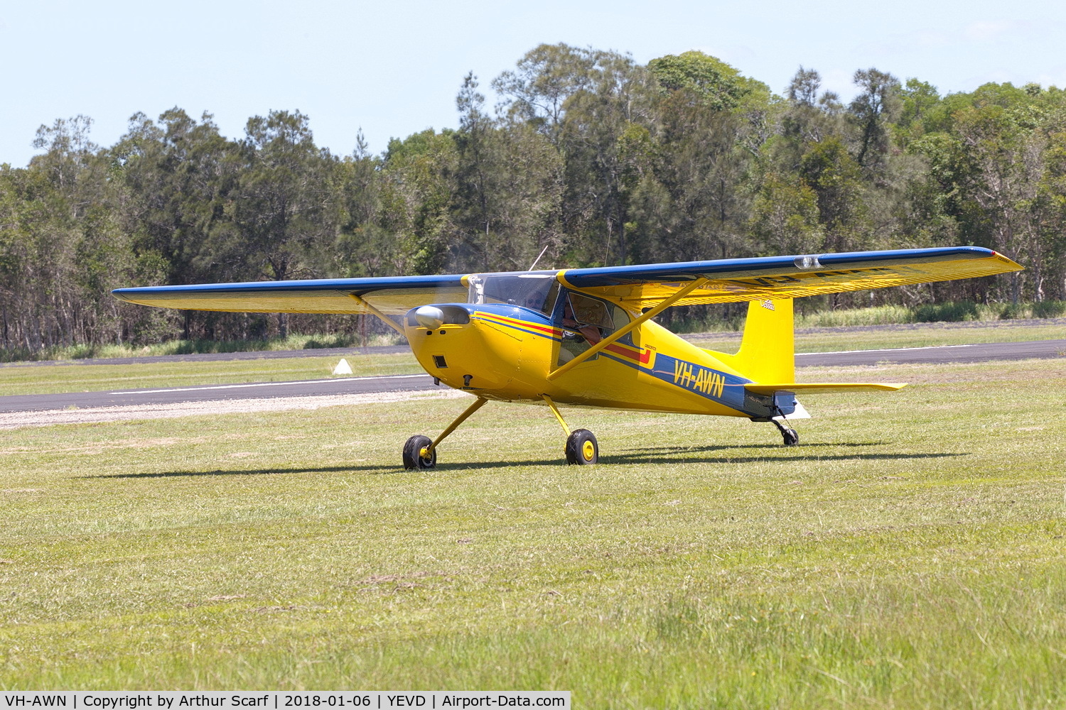 VH-AWN, 1959 Cessna 150 C/N 17617, The Great Eastern fly in Evans Head NSW 2018