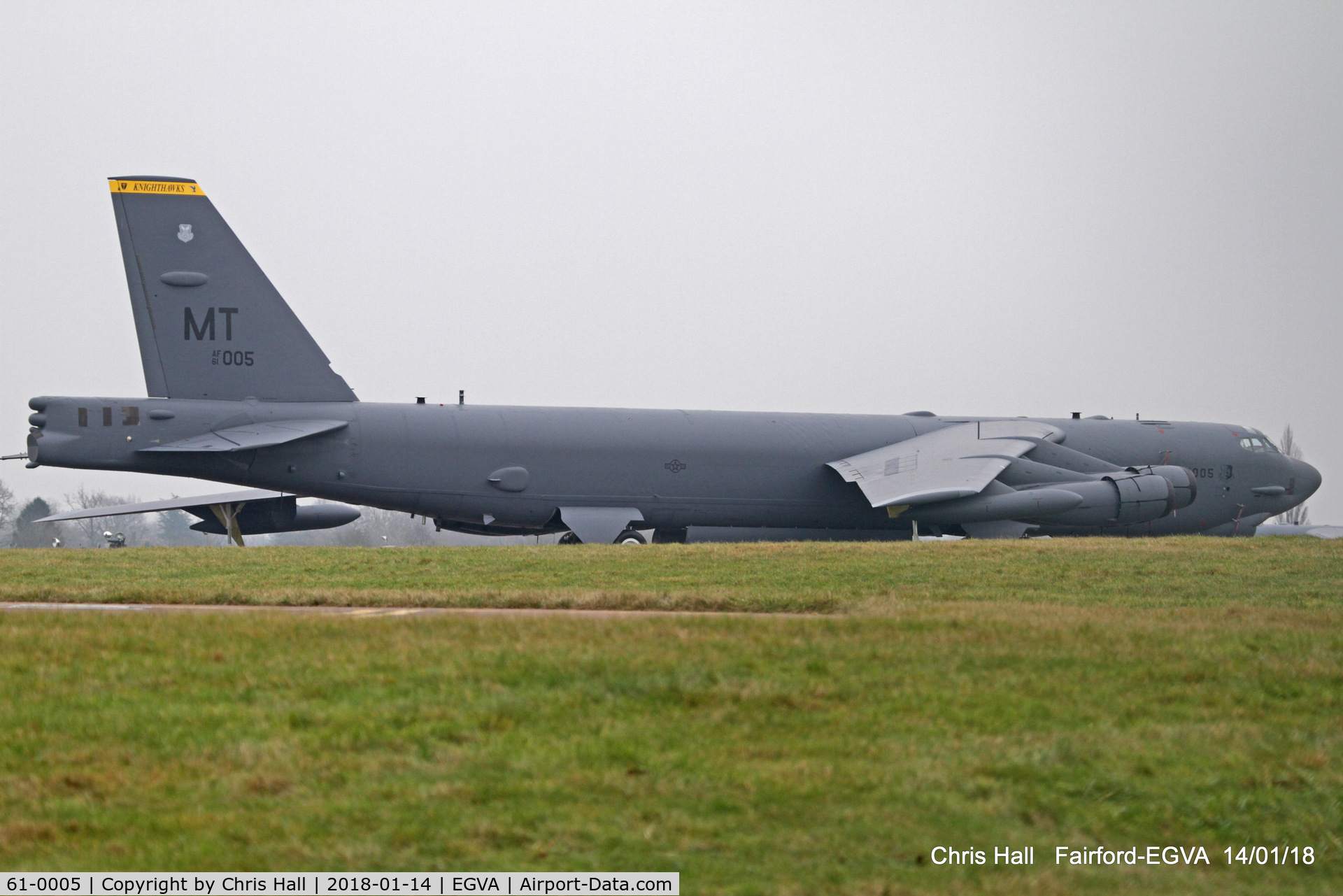 61-0005, 1961 Boeing B-52H Stratofortress C/N 464432, on deployment at RAF Fairford