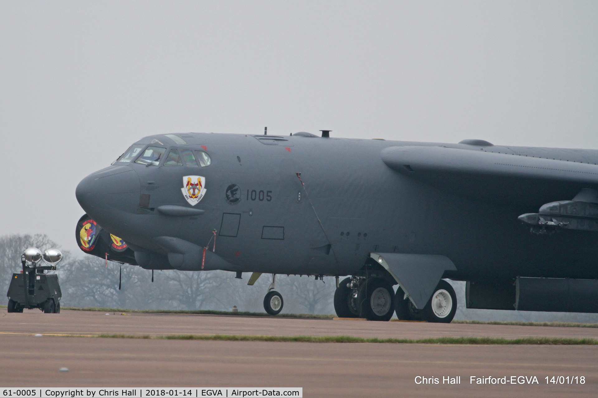 61-0005, 1961 Boeing B-52H Stratofortress C/N 464432, on deployment at RAF Fairford