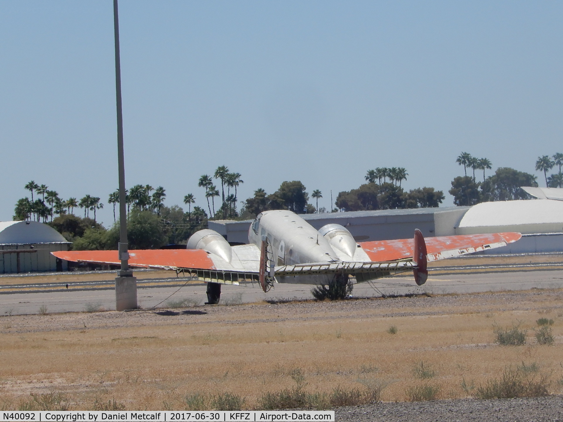 N40092, Beech UC-45J Expeditor C/N 67212, Seen at Falcon Field Municipal Airport