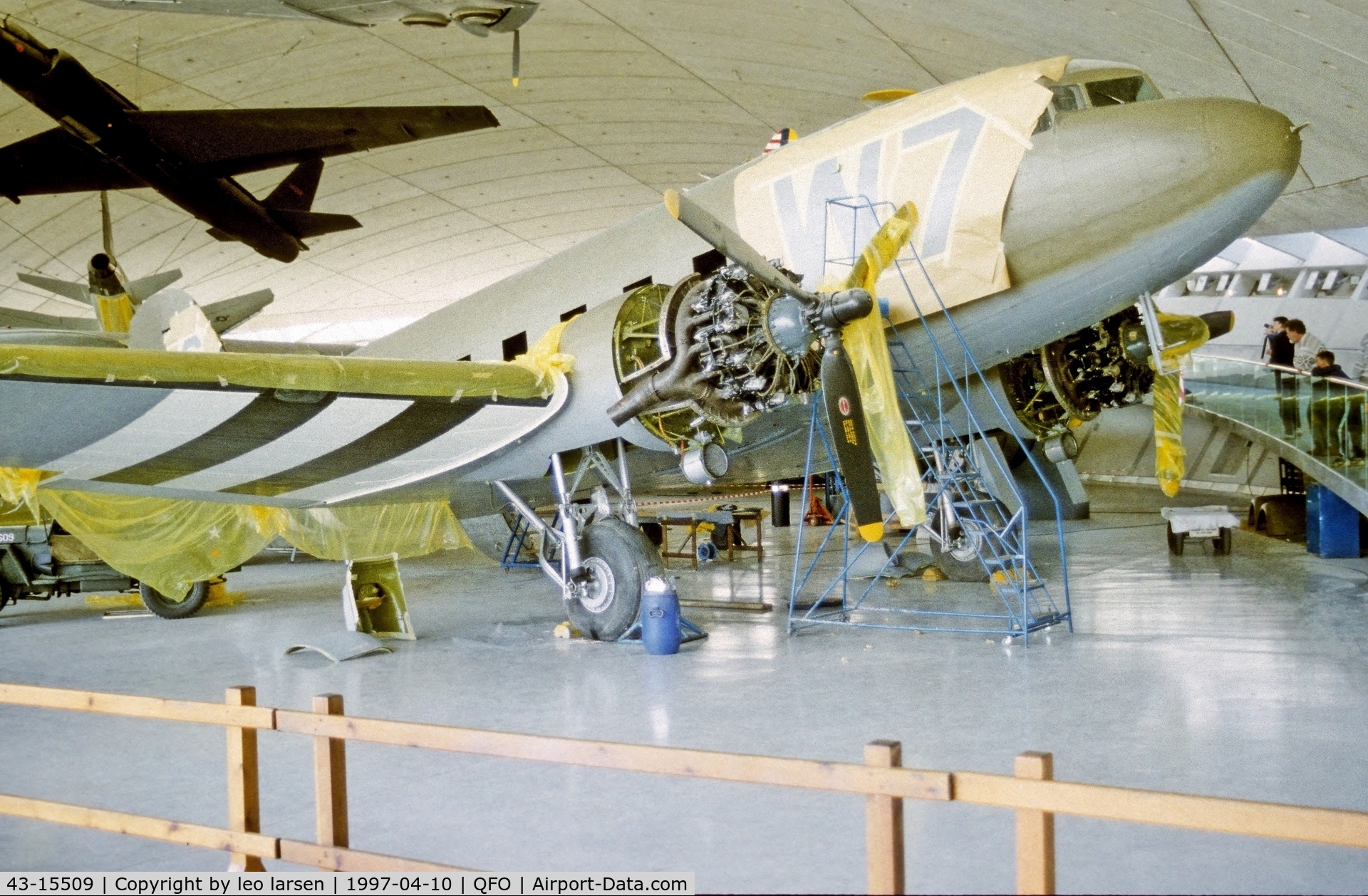 43-15509, 1943 Douglas C-47A Skytrain C/N 19975, Duxford Museum 10.4.1997