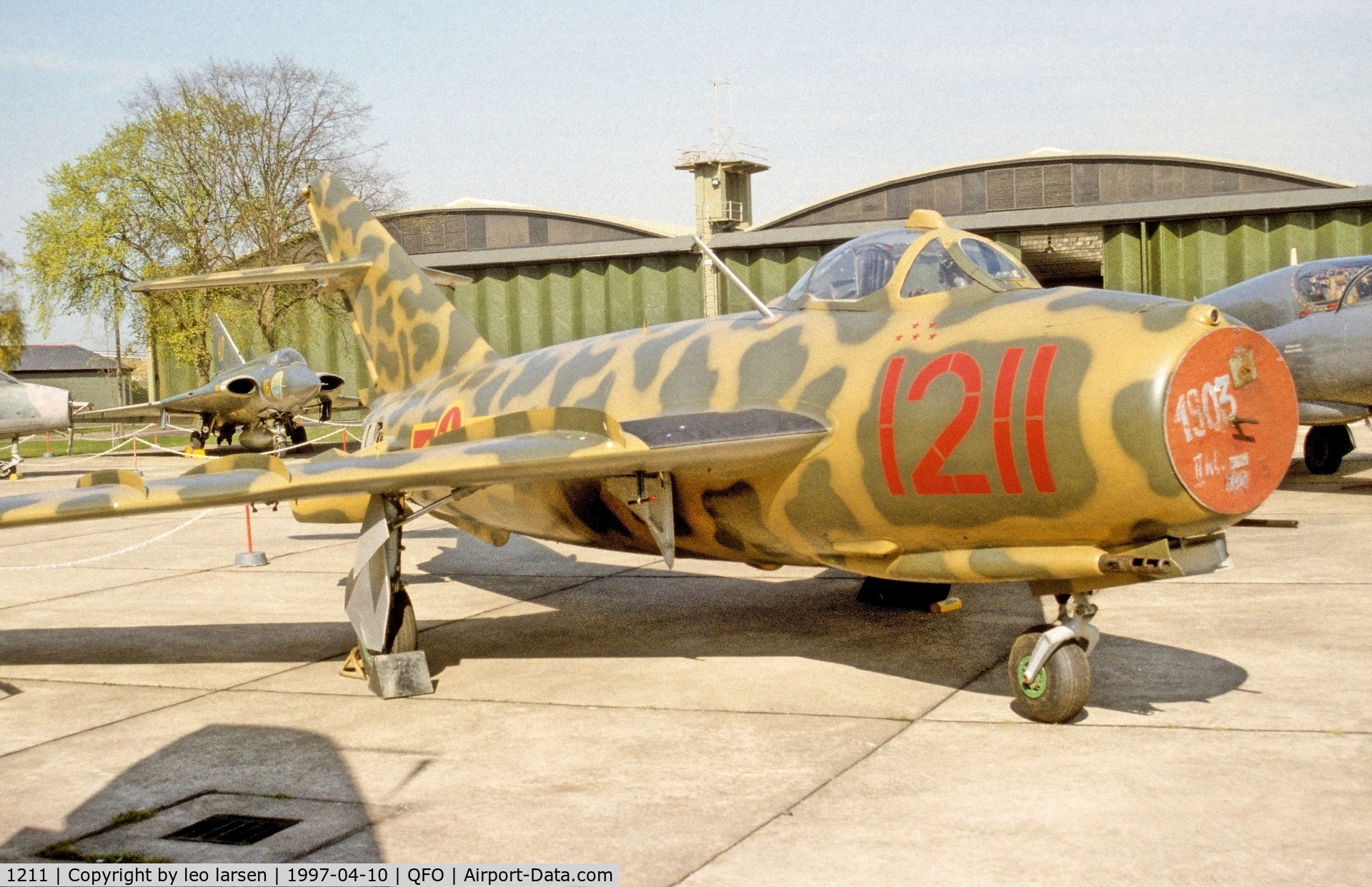 1211, 1958 PZL-Mielec Lim-5 (MiG-17F) C/N 1C1211, Duxford Museum 10.4.1997 in N Vietnam c/s.