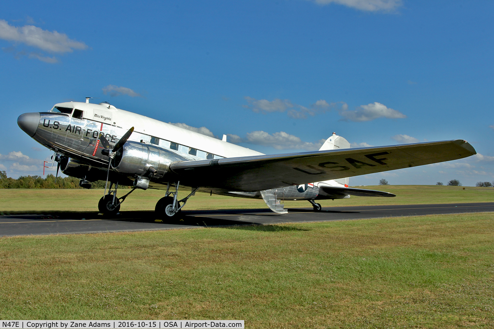 N47E, 1943 Douglas DC-3C (C-47A-60-DL) C/N 13816, At the Mid America Flight Museum - Mount Pleasant, TX