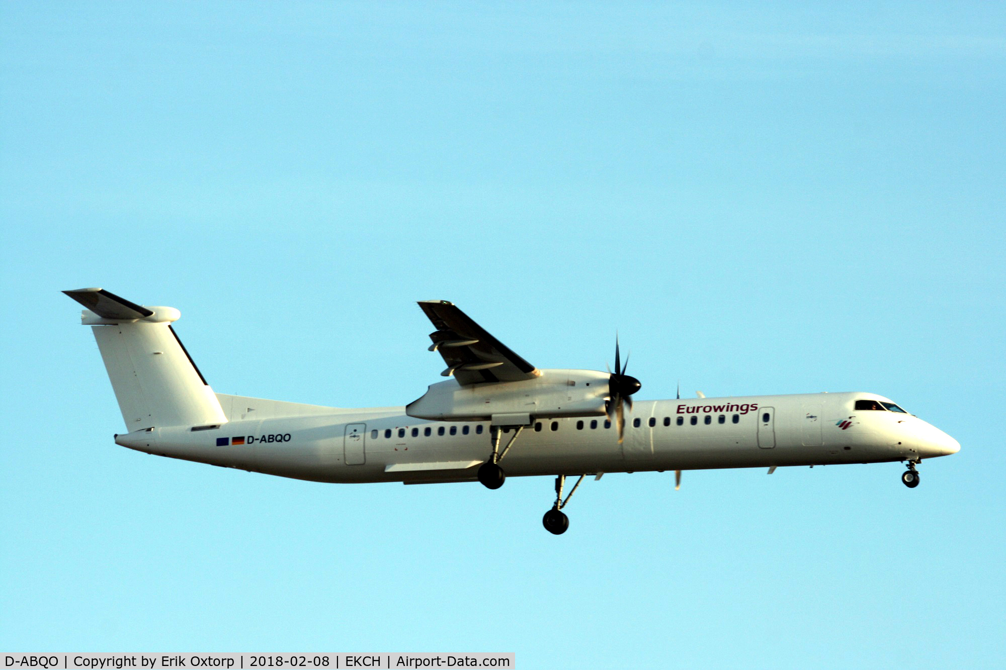 D-ABQO, 2006 De Havilland Canada DHC-8-402Q Dash 8 Dash 8 C/N 4129, D-ABQU landing rw 22L