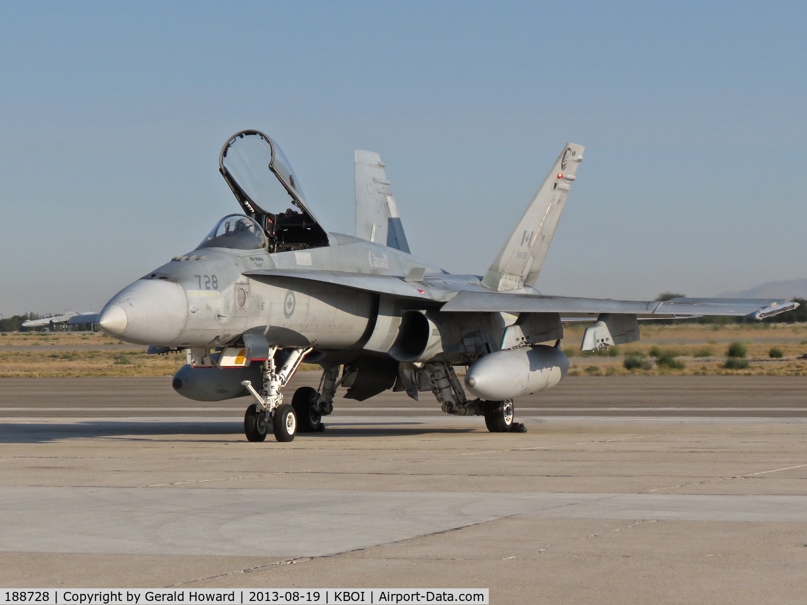 188728, McDonnell Douglas CF-188A Hornet C/N 219/A174, Parked on the south GA ramp.  410 Sq., Cold Lake, Alberta, Canada.