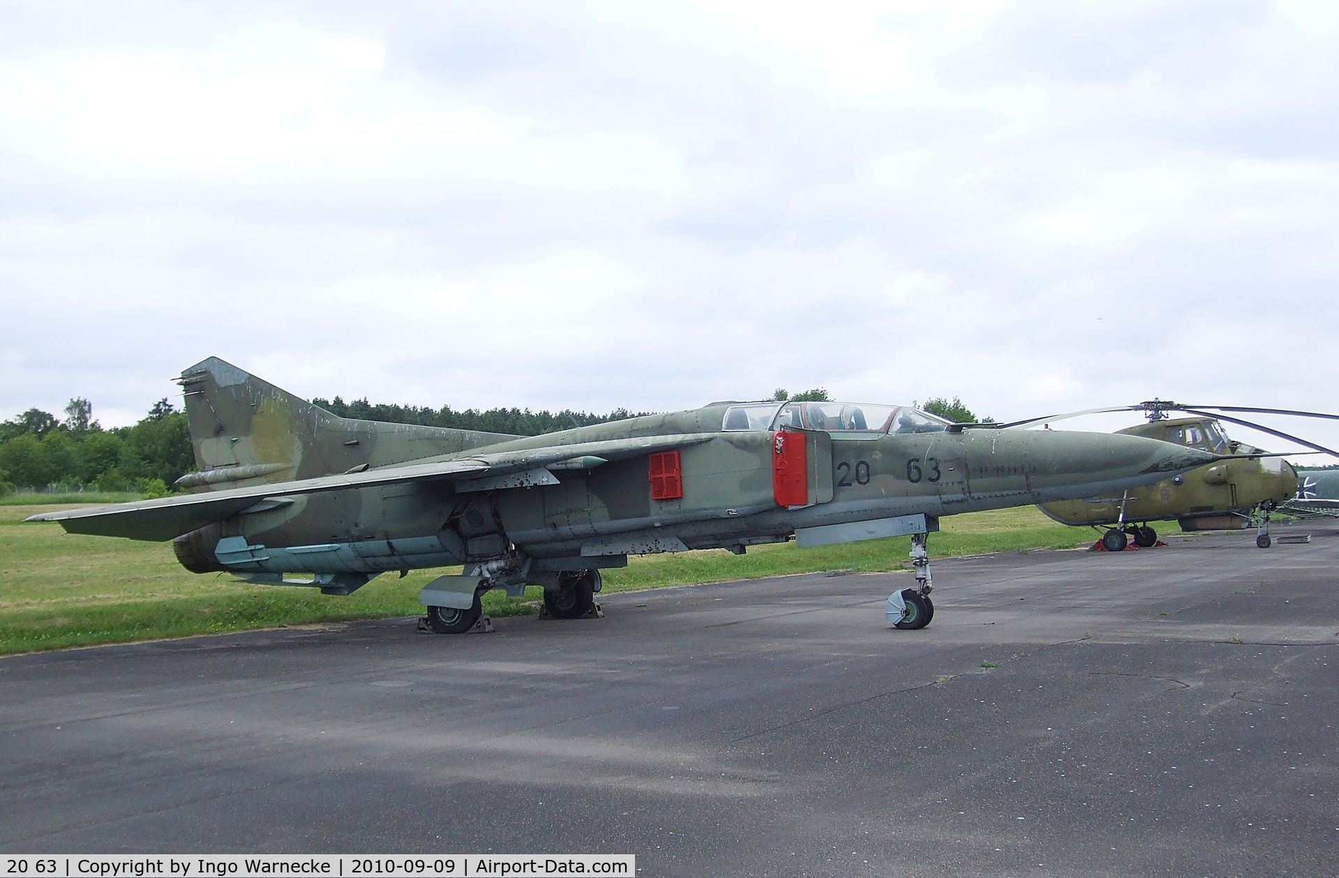20 63, 1979 Mikoyan-Gurevich MiG-23UB C/N A1037902, Mikoyan i Gurevich MiG-23UB FLOGGER-C at the Luftwaffenmuseum, Berlin-Gatow