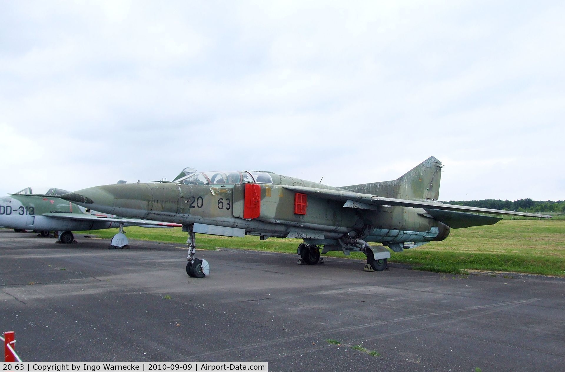 20 63, 1979 Mikoyan-Gurevich MiG-23UB C/N A1037902, Mikoyan i Gurevich MiG-23UB FLOGGER-C at the Luftwaffenmuseum, Berlin-Gatow