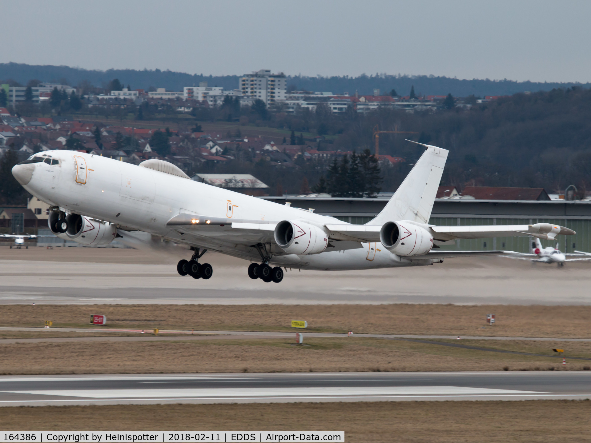 164386, 1989 Boeing E-6B Mercury C/N 23894, 164386 at Stuttgart Airport.