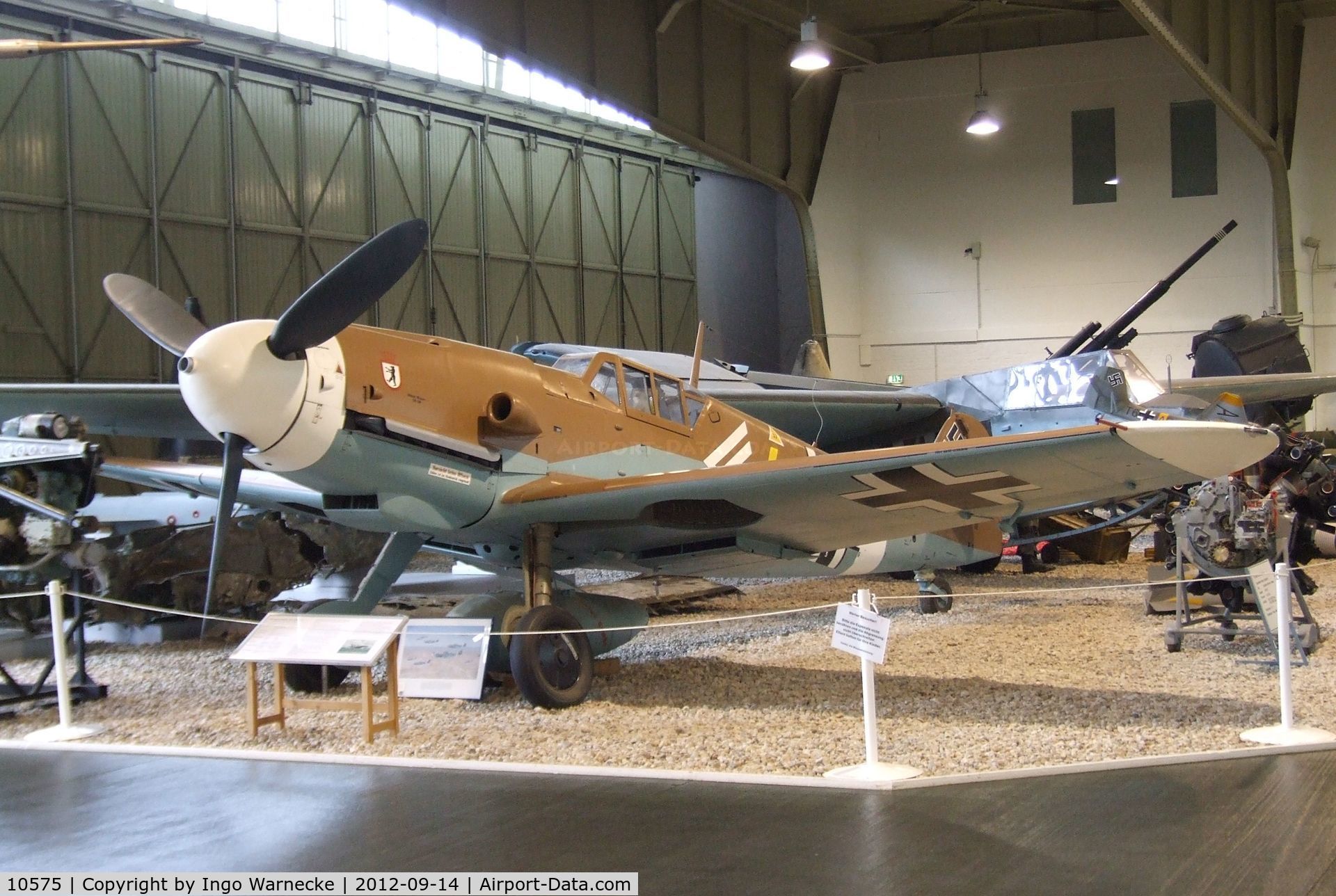 10575, Messerschmitt Bf-109G-2 C/N Not found 10575, Messerschmitt Bf 109G-2 at the Luftwaffenmuseum, Berlin-Gatow