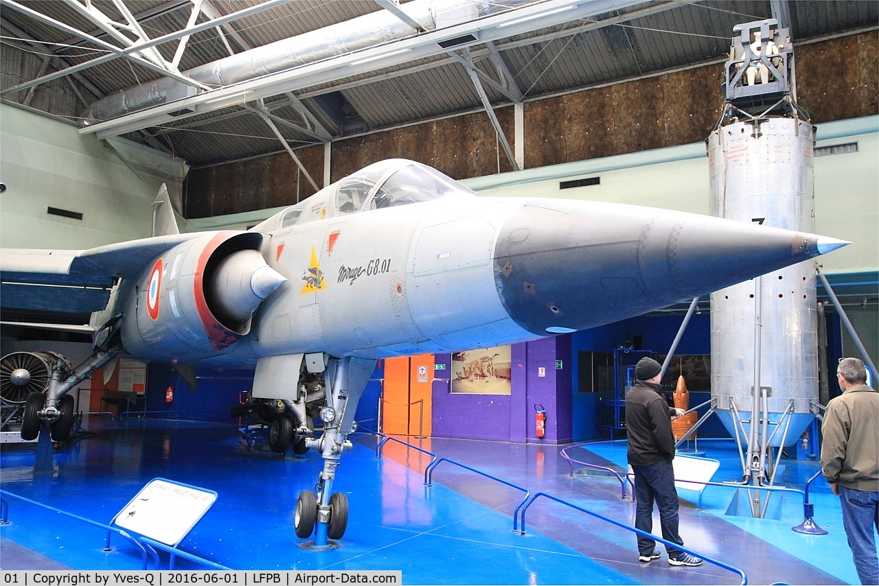 01, Dassault Mirage G8 C/N 01, Dassault Mirage G8, Air & Space Museum Paris-Le Bourget (LFPB)
