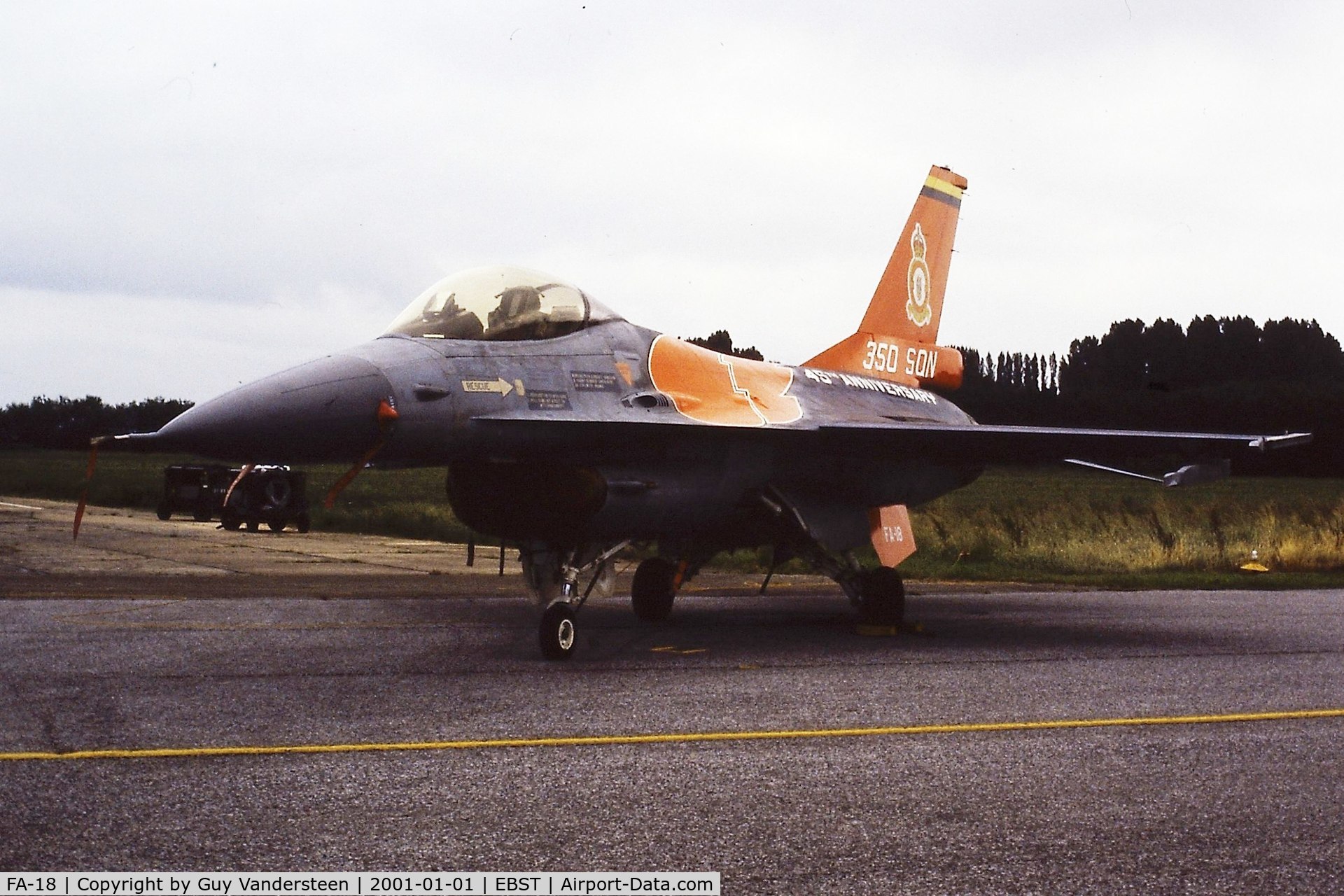 FA-18, 1980 SABCA F-16A Fighting Falcon C/N 6H-18, Brustem airshow june 1987