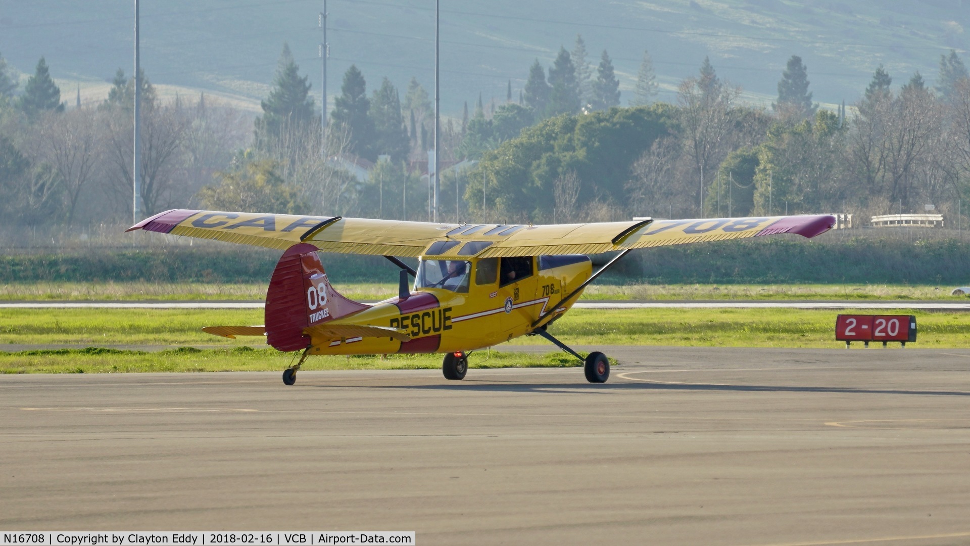 N16708, 1967 Cessna Ector 305A C/N 2016, Nut Tree Airport California 2018.