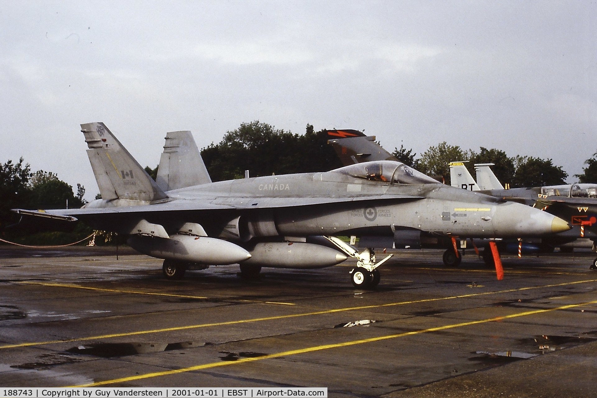 188743, McDonnell Douglas CF-188A Hornet C/N 0307, CAF CF-188 188743 @ EBST electronic warfare meeting 1986