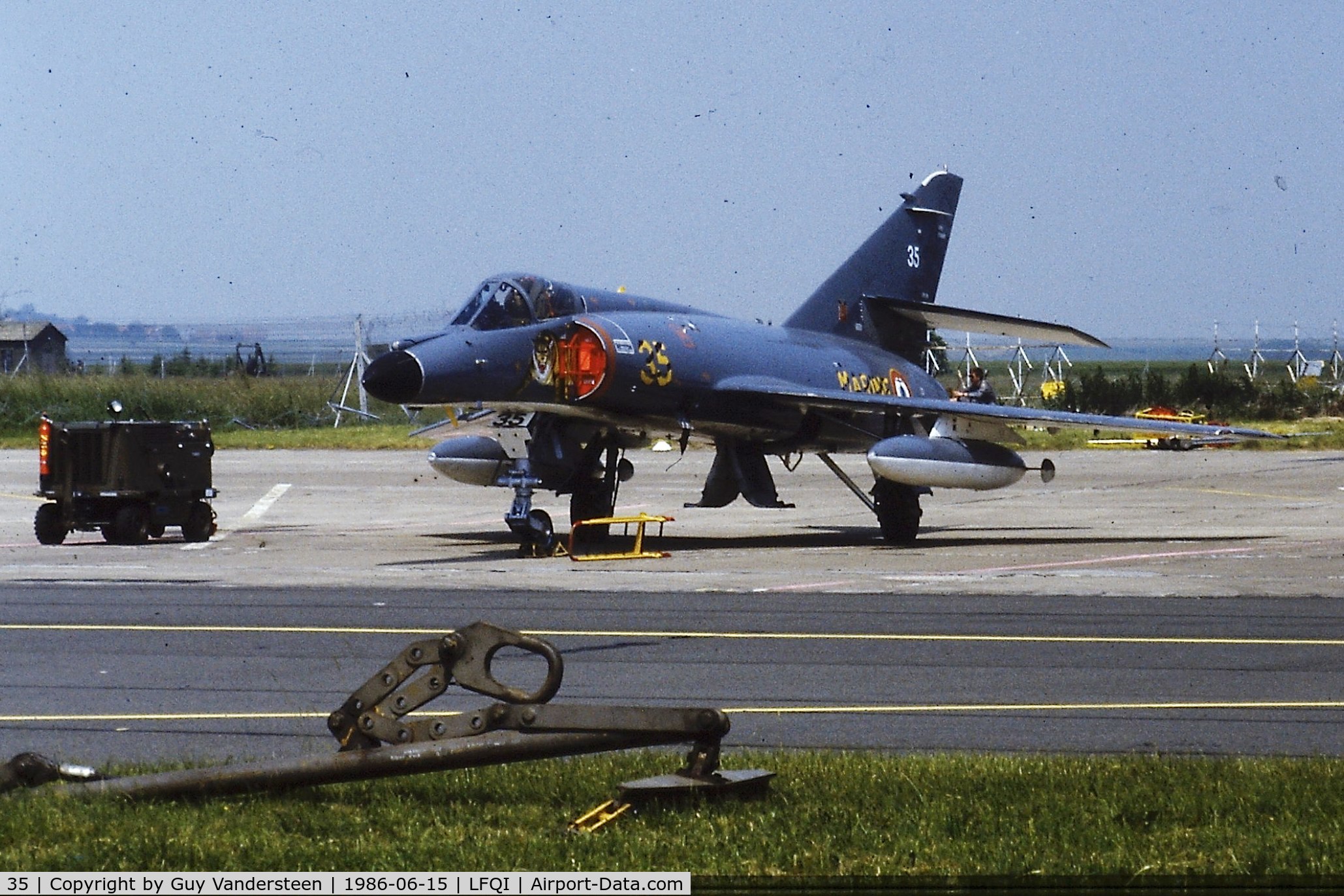 35, Dassault Super Etendard C/N 35, French Marine Super Etendard N°35 @ LFQI Nato Tiger Meet june 1986