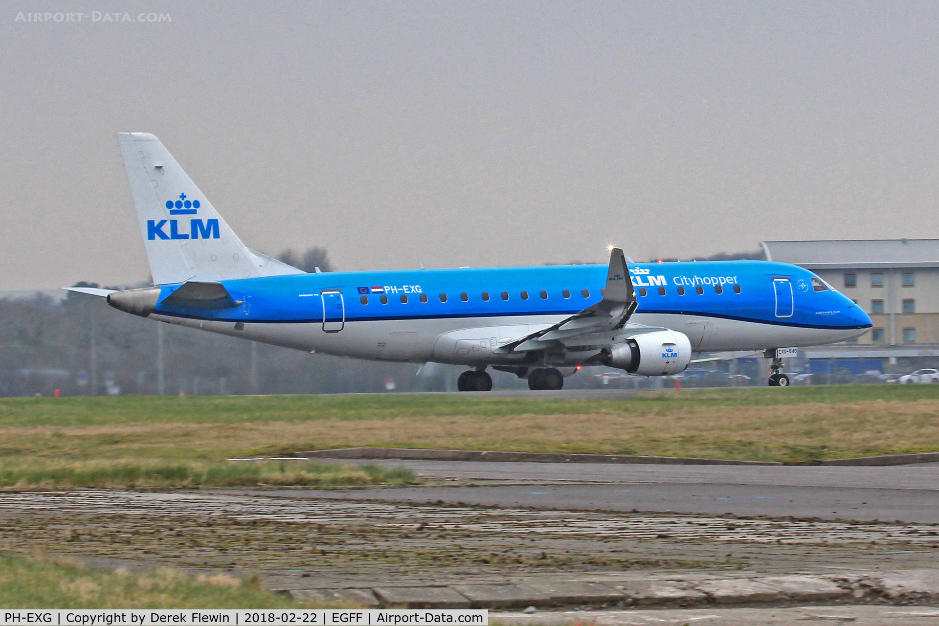 PH-EXG, 2016 Embraer 175STD (ERJ-170-200) C/N 17000546, Fokker 50, KLM callsign KLM 14N, seen departing r12 en-route to 	Amsterdam