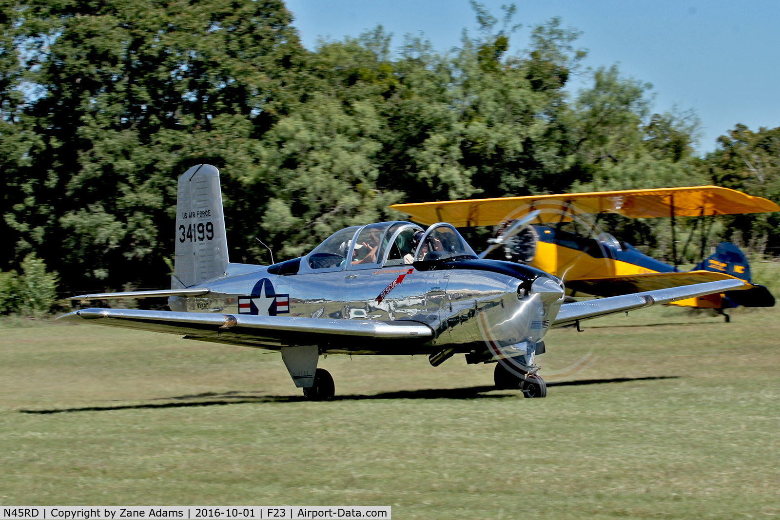 N45RD, 1953 Beech T-34A (A45) Mentor Mentor C/N G-299, At the 2016 Ranger, Texas Fly-in