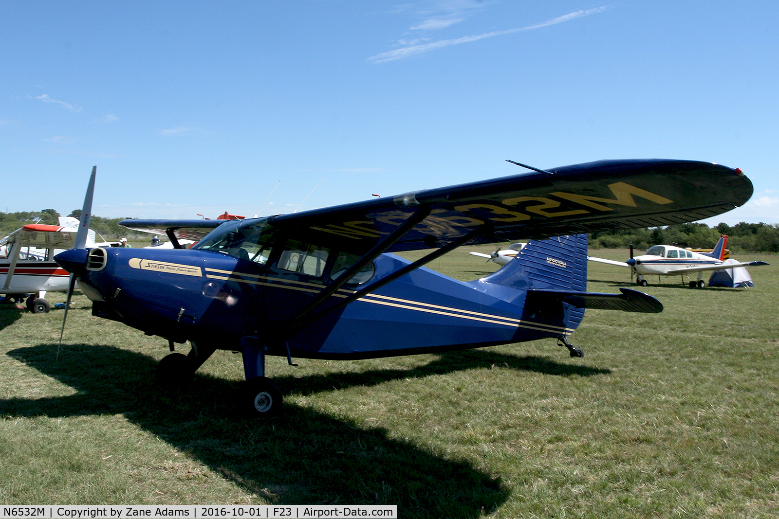 N6532M, 1948 Stinson 108 Voyager C/N 108-4532, At the 2016 Ranger, Texas Fly-in