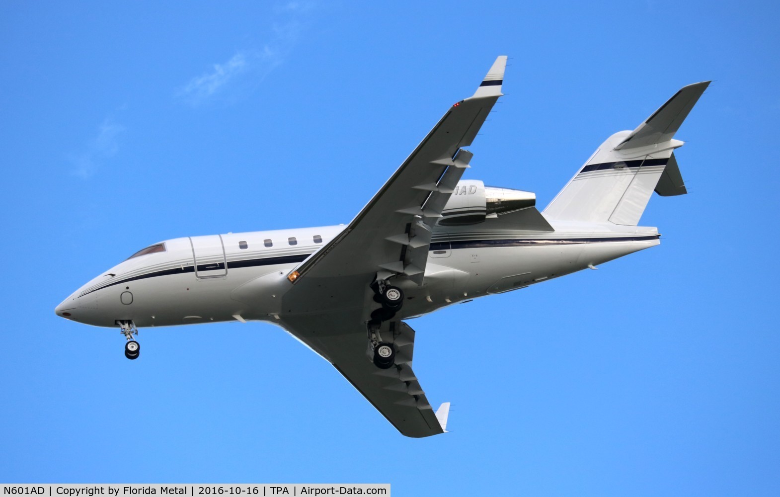 N601AD, 1995 Canadair Challenger 601-3R (CL-600-2B16) C/N 5186, Challenger 601