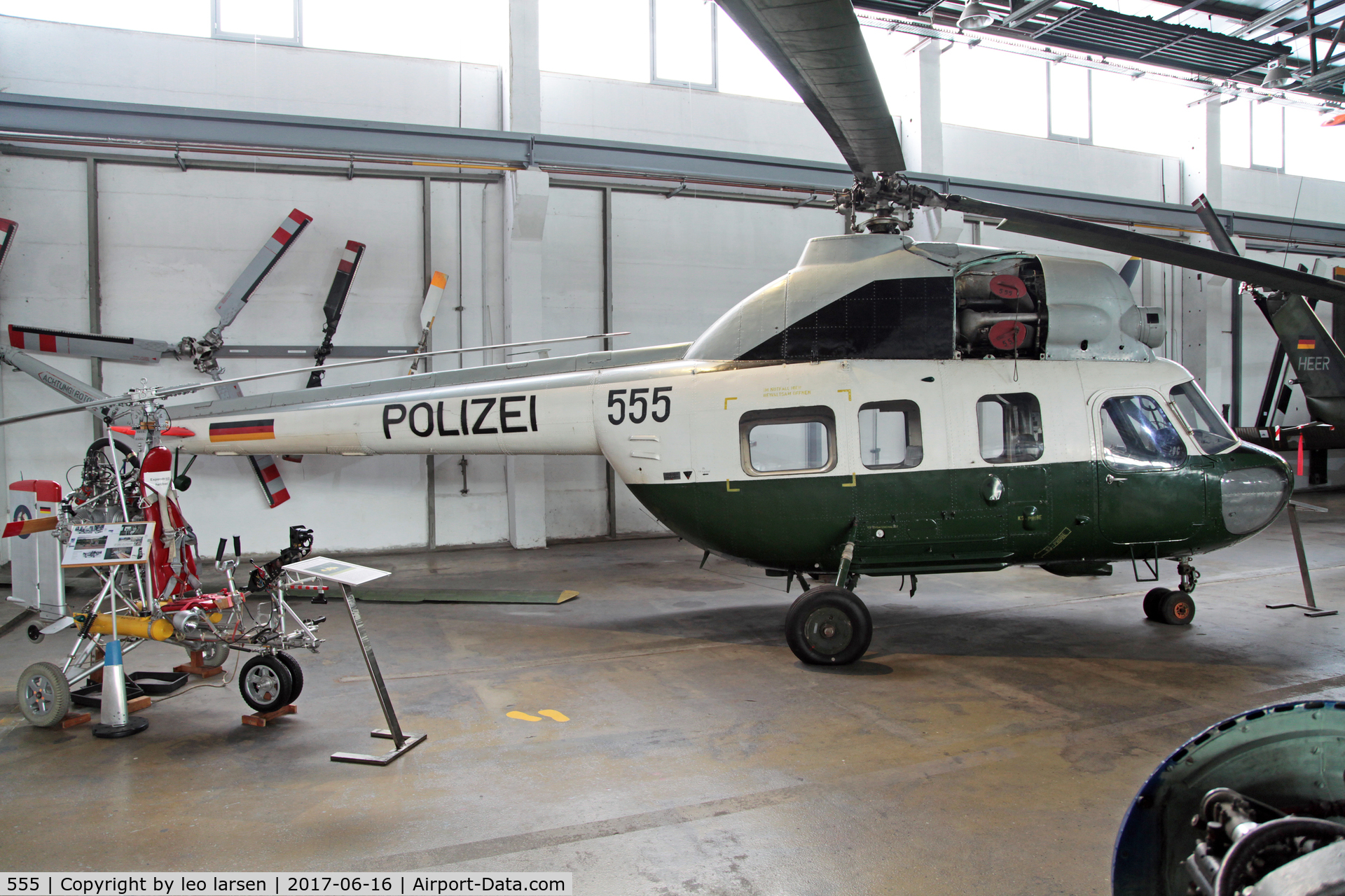 555, Mil (PZL-Swidnik) Mi-2U C/N 543620074, Wernigerode Museum 16.6.2017