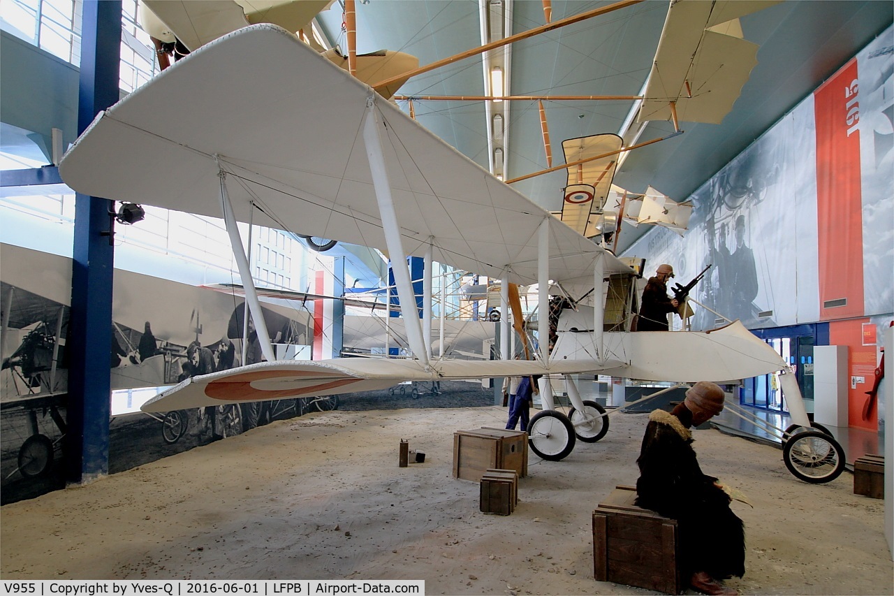 V955, 1915 Voisin LAS C/N Not found V955, Voisin LAS, Air & Space Museum Paris-Le Bourget Airport (LFPB-LBG)