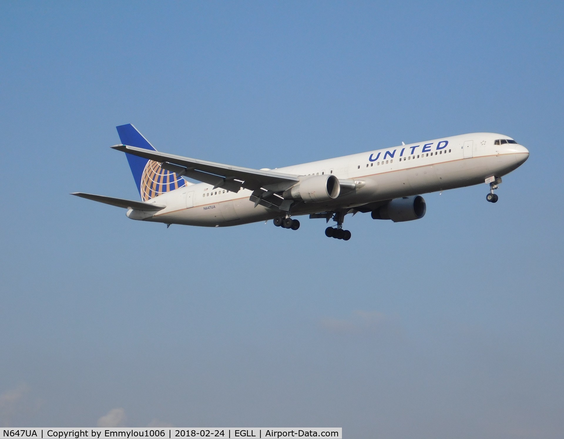 N647UA, 1992 Boeing 767-322 C/N 25284, FROM TERMINAL 5