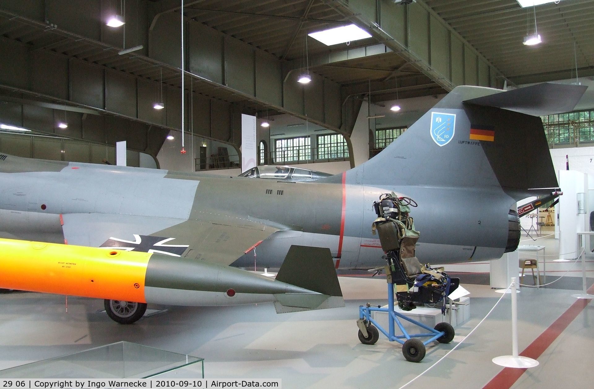 29 06, Lockheed F-104F Starfighter C/N 5055, Lockheed F-104F Starfighter at the Luftwaffenmuseum, Berlin-Gatow