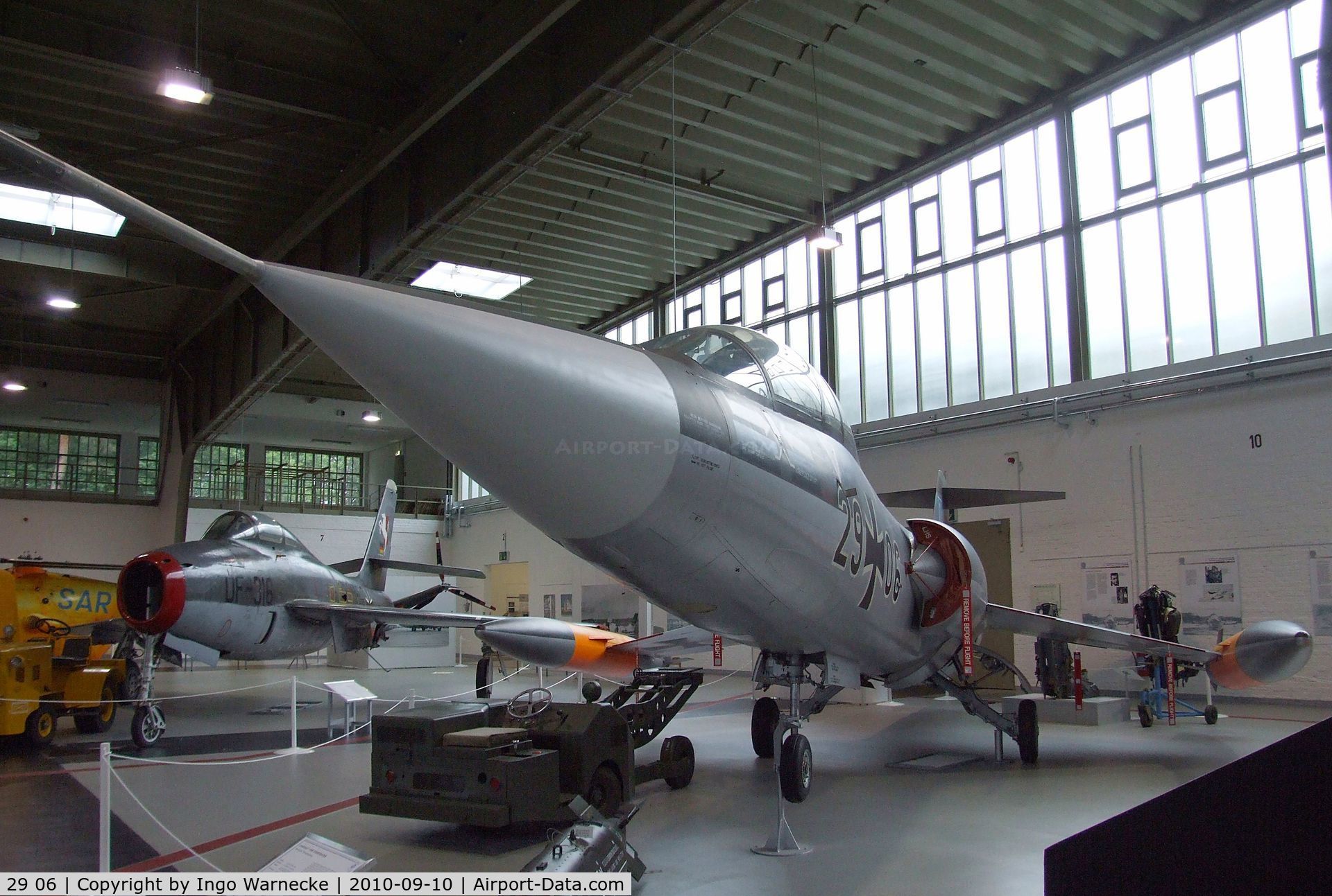 29 06, Lockheed F-104F Starfighter C/N 5055, Lockheed F-104F Starfighter at the Luftwaffenmuseum, Berlin-Gatow