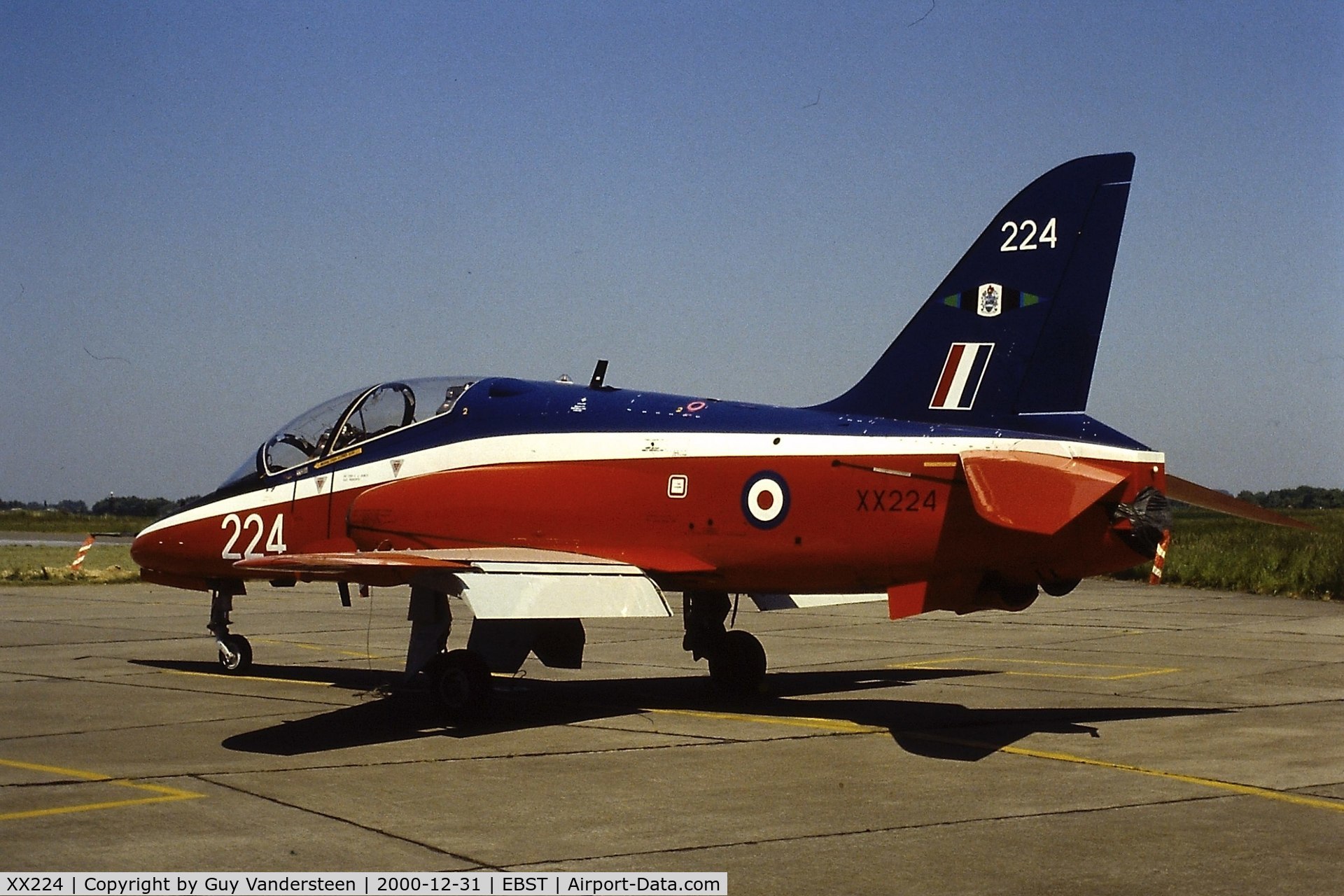XX224, 1978 Hawker Siddeley Hawk T.1W C/N 060/312060, RAF Hawk T.1W XX226 at EBST eighties