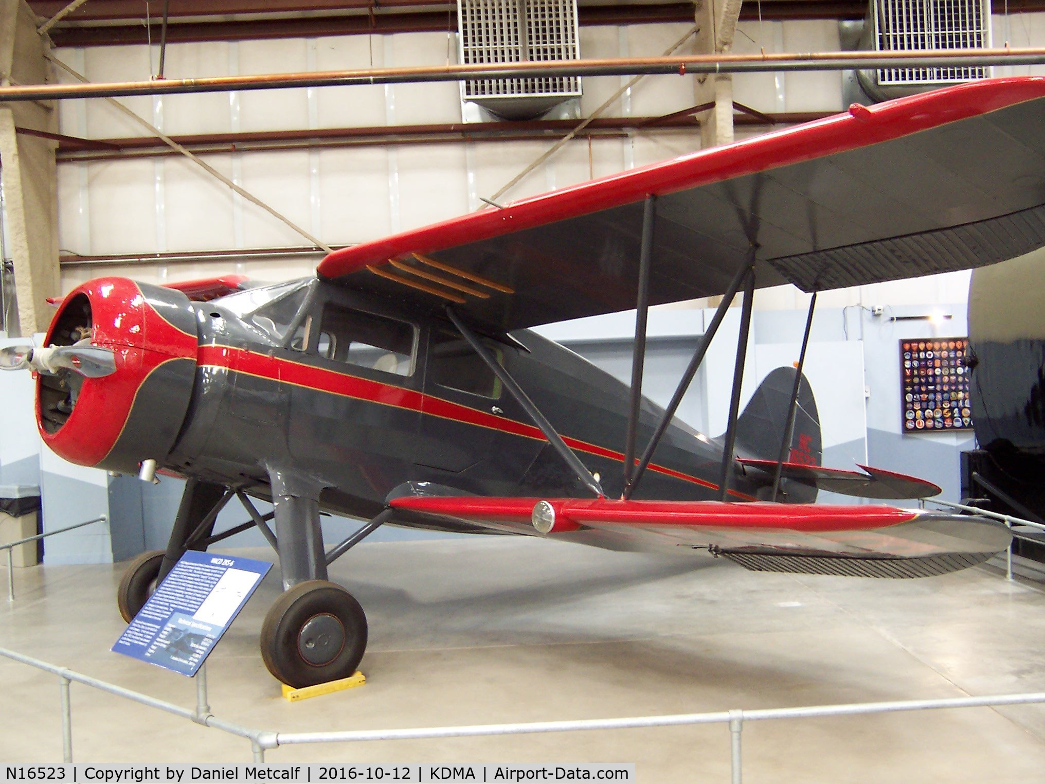 N16523, 1936 Waco ZKS-6 C/N 4512, Pima Air & Space Museum