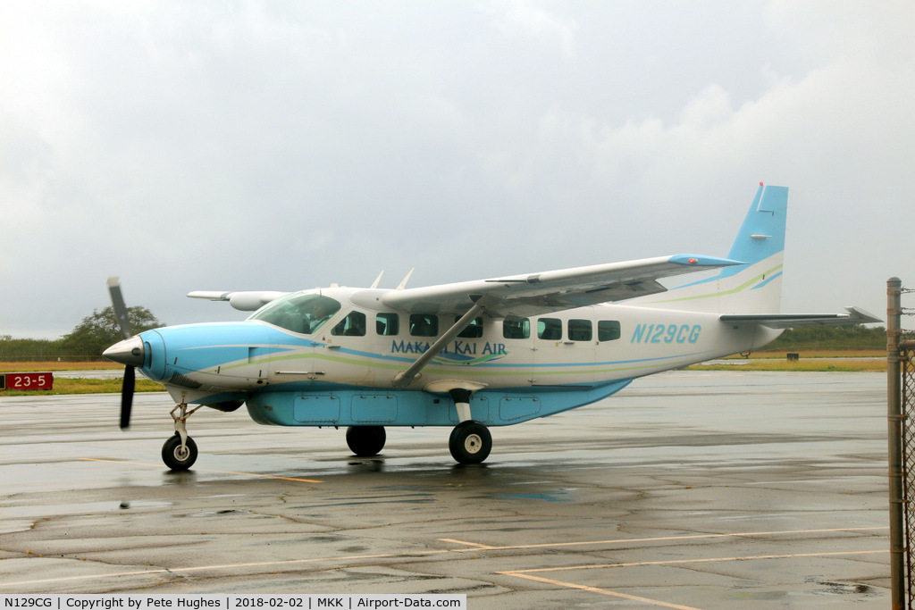 N129CG, 2007 Cessna 208B C/N 208B1290, N129CG Ce208 at Molokai, Hawaii