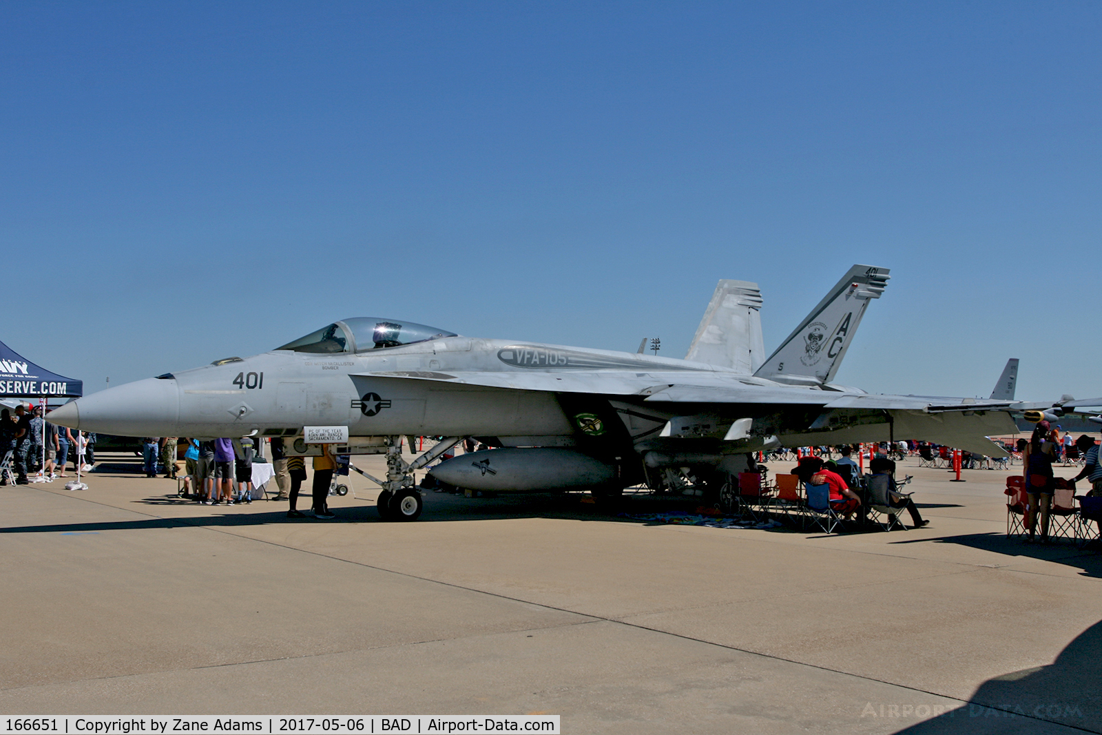 166651, Boeing F/A-18E Super Hornet C/N E114, At the 2017 Barksdale AFB Airshow