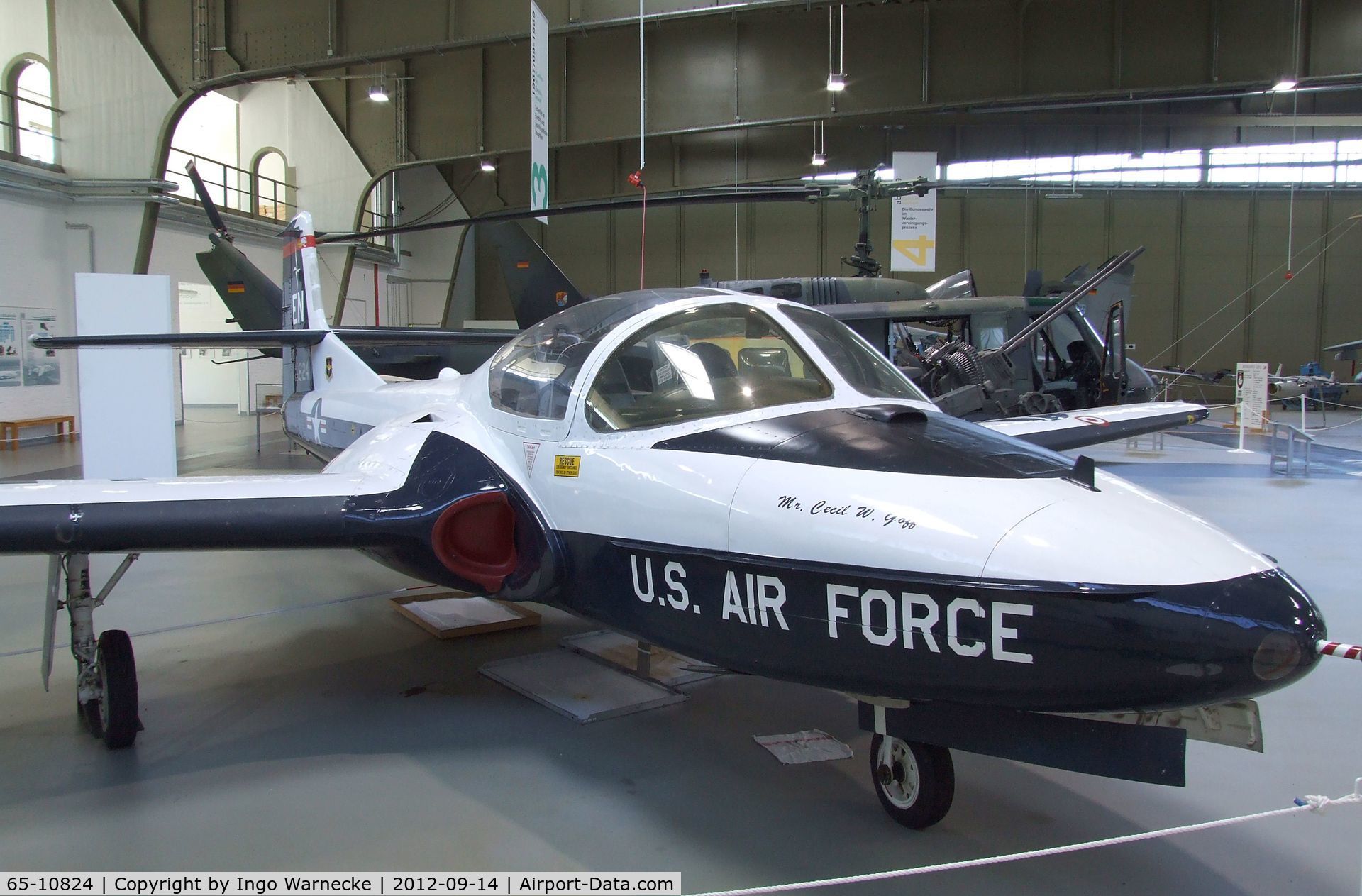 65-10824, 1965 Cessna T-37B Tweety Bird C/N 40903, Cessna T-37B at the Luftwaffenmuseum, Berlin-Gatow