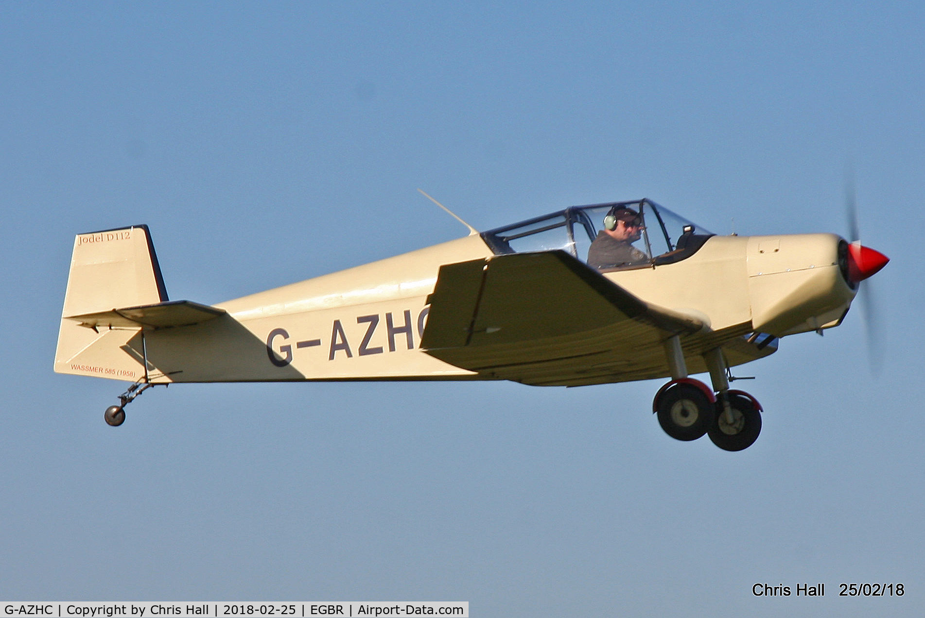 G-AZHC, 1958 Wassmer (Jodel) D-112 Club C/N 585, at Breighton