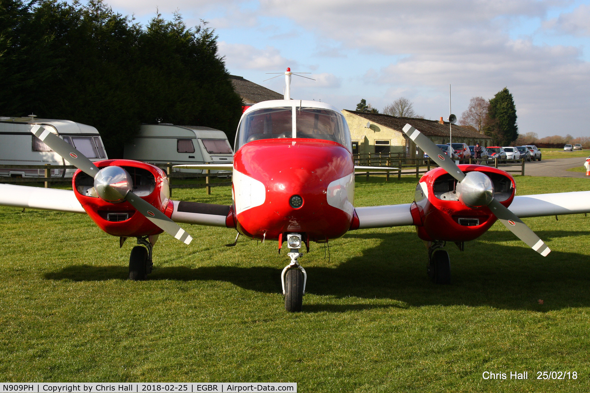 N909PH, Piper PA-23-160 Apache C/N 23-1800, at Breighton