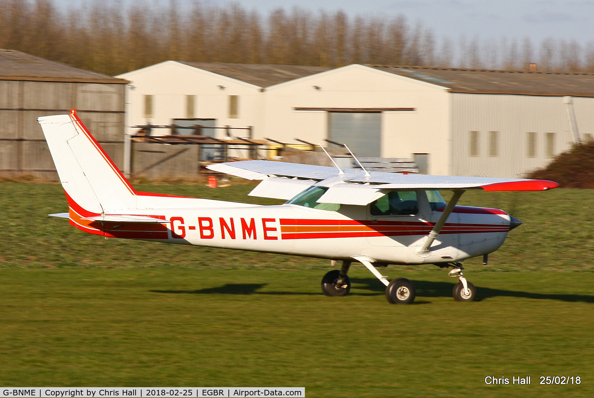 G-BNME, 1981 Cessna 152 C/N 152-84888, at Breighton