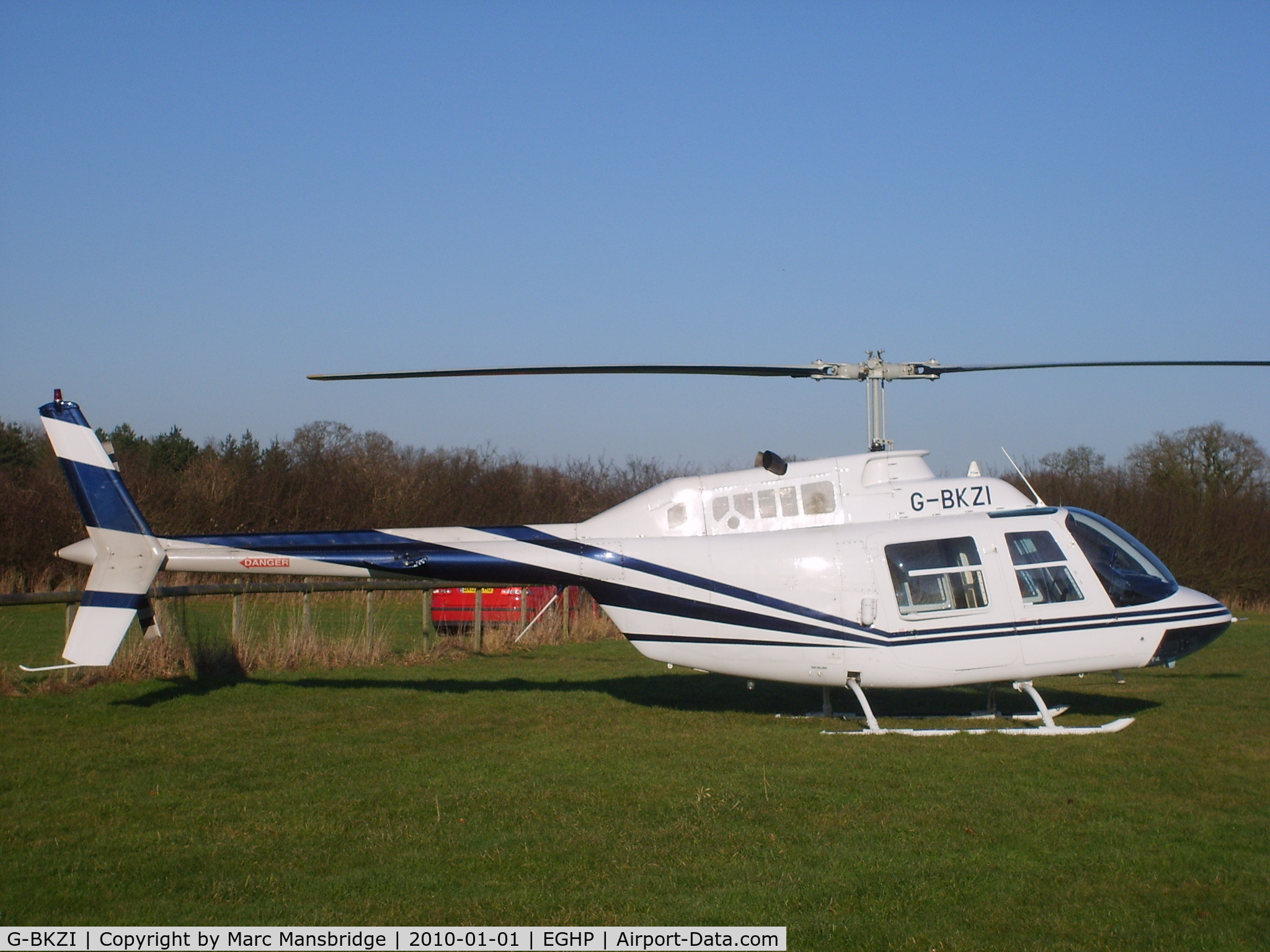 G-BKZI, 1967 Bell 206B JetRanger III C/N 118, Parked at Popham airfield EGHP