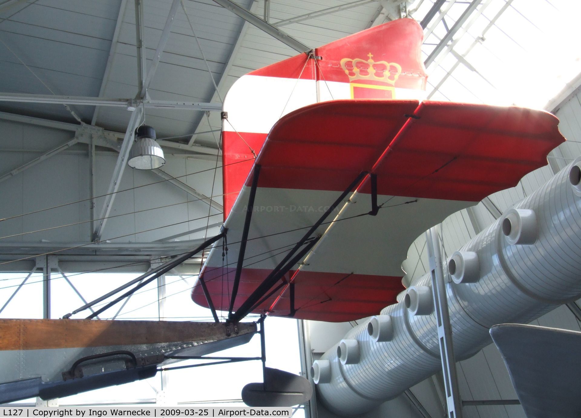 L127, U.F.A.G. (Lohner) T1 C/N 127, Lohner Type L (UFAG T1) at the Museo storico dell'Aeronautica Militare, Vigna di Valle