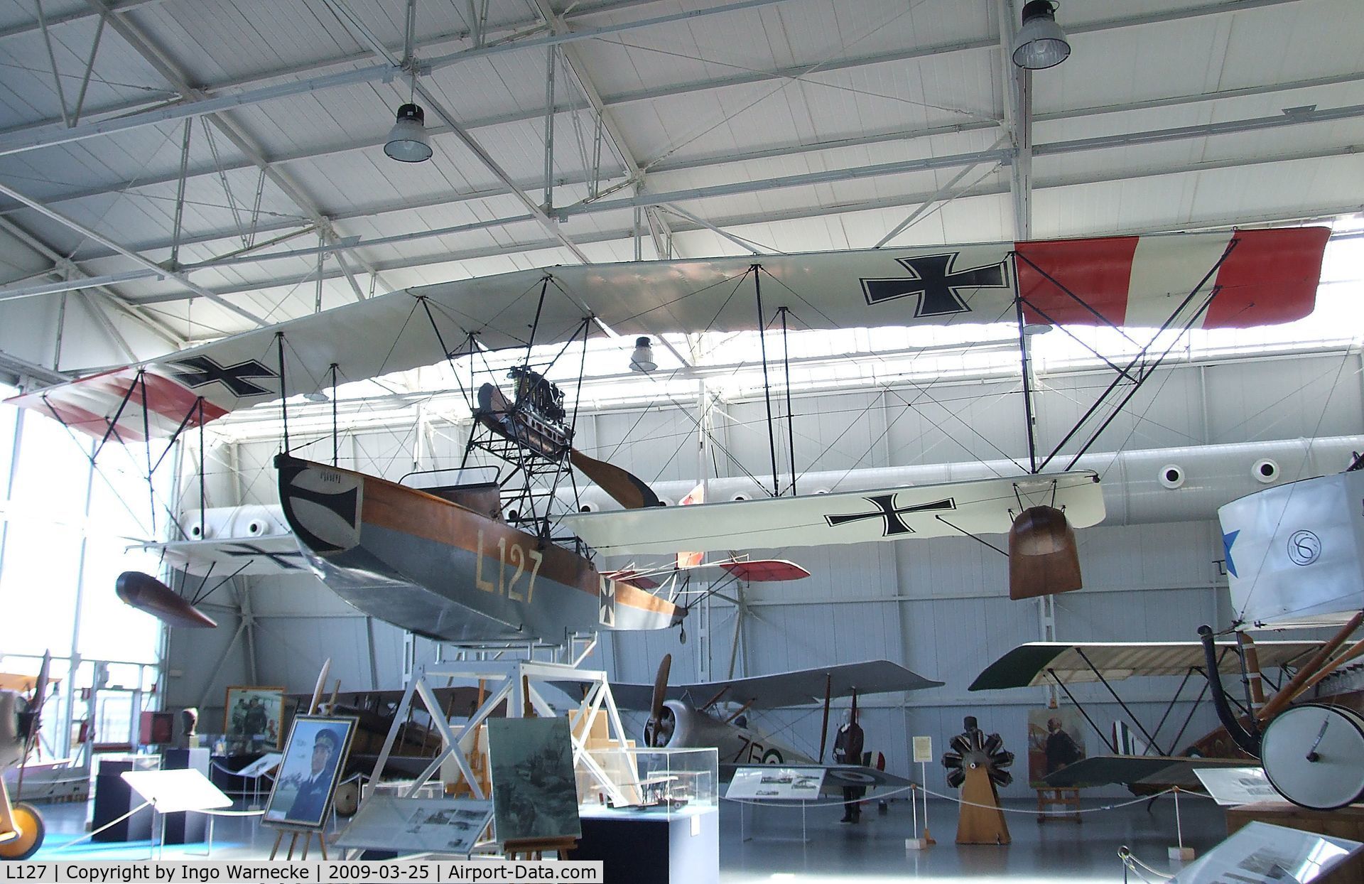 L127, U.F.A.G. (Lohner) T1 C/N 127, Lohner Type L (UFAG T1) at the Museo storico dell'Aeronautica Militare, Vigna di Valle