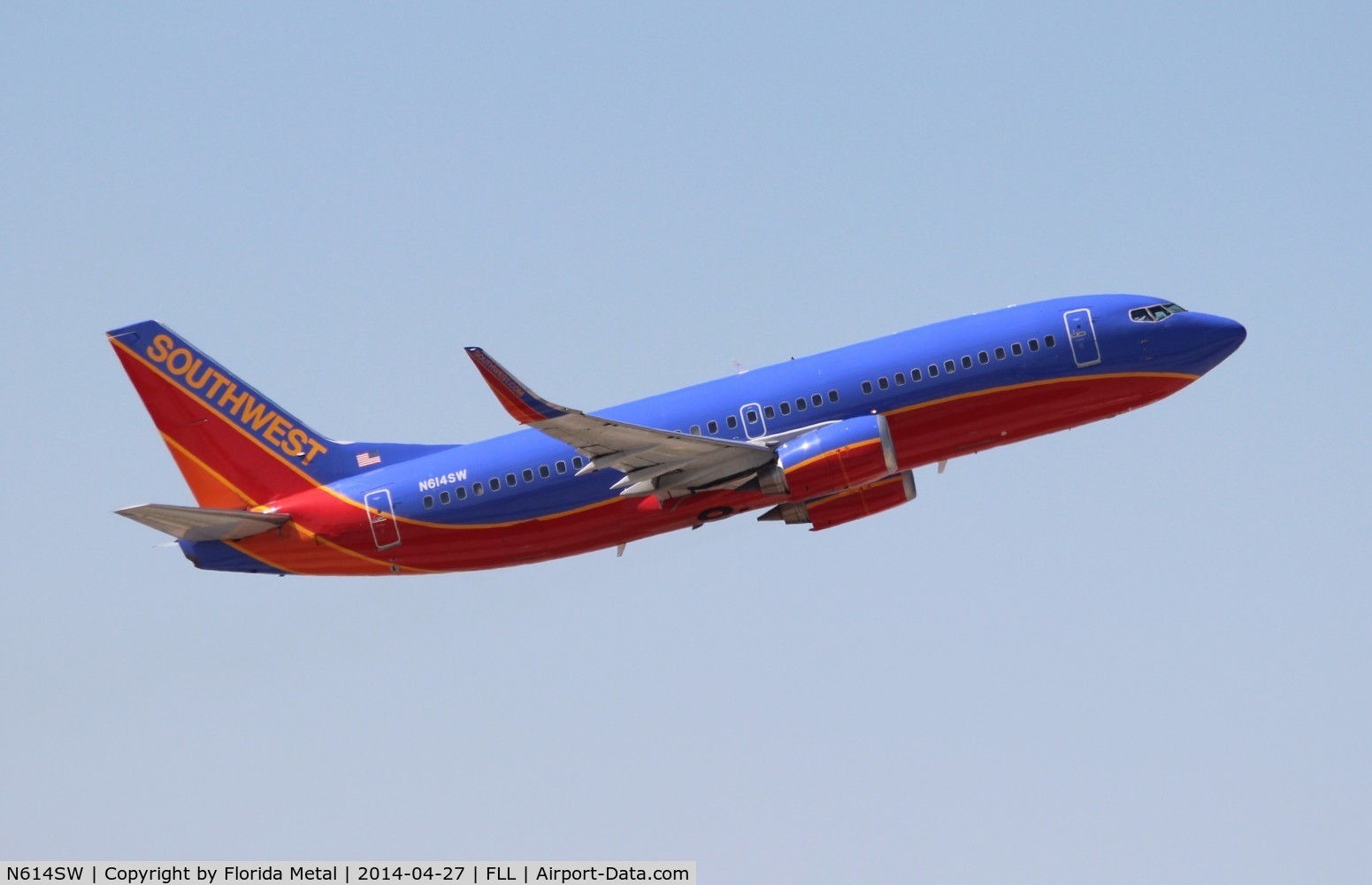 N614SW, 1995 Boeing 737-3H4 C/N 28033, Southwest